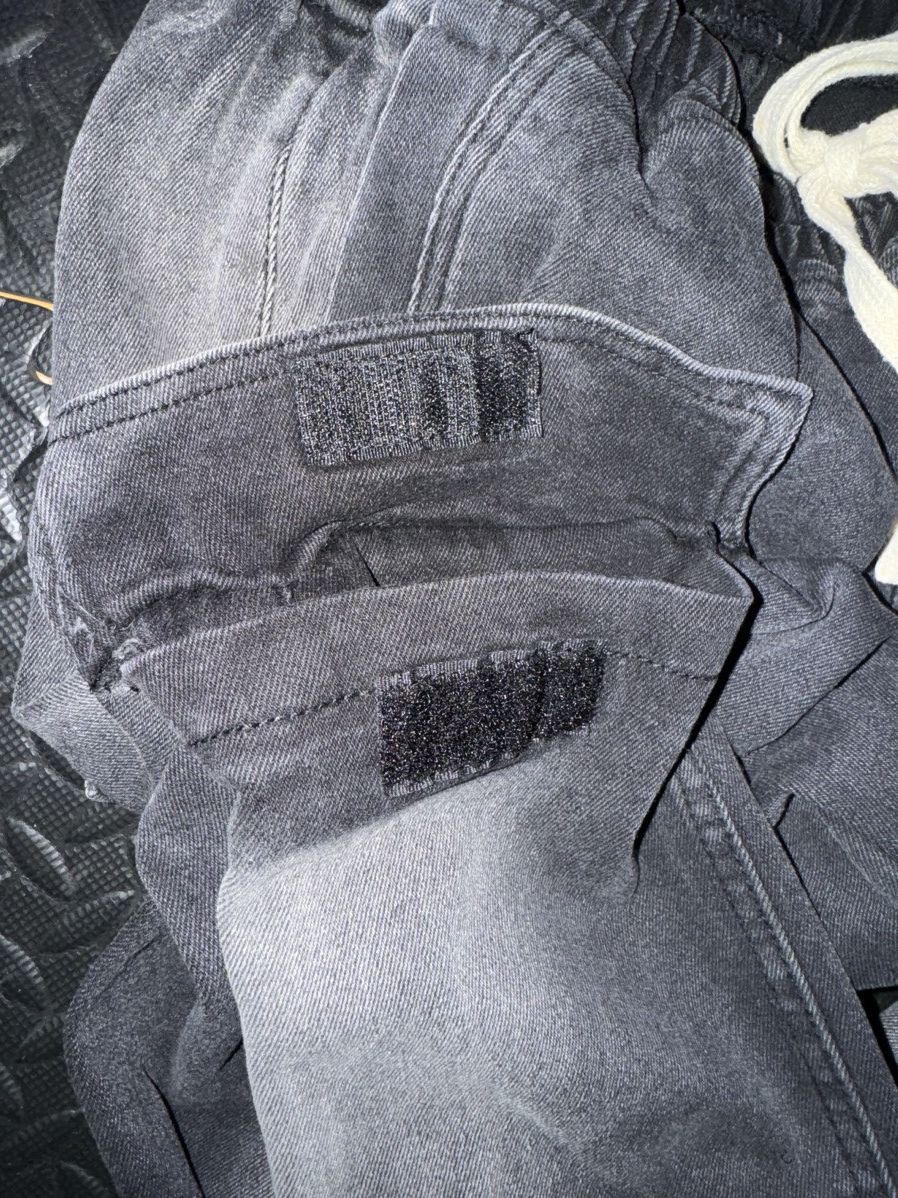 MNML MNML Washed Black Denim Drawcord Pants Size US 32 / EU 48 - 5 Thumbnail