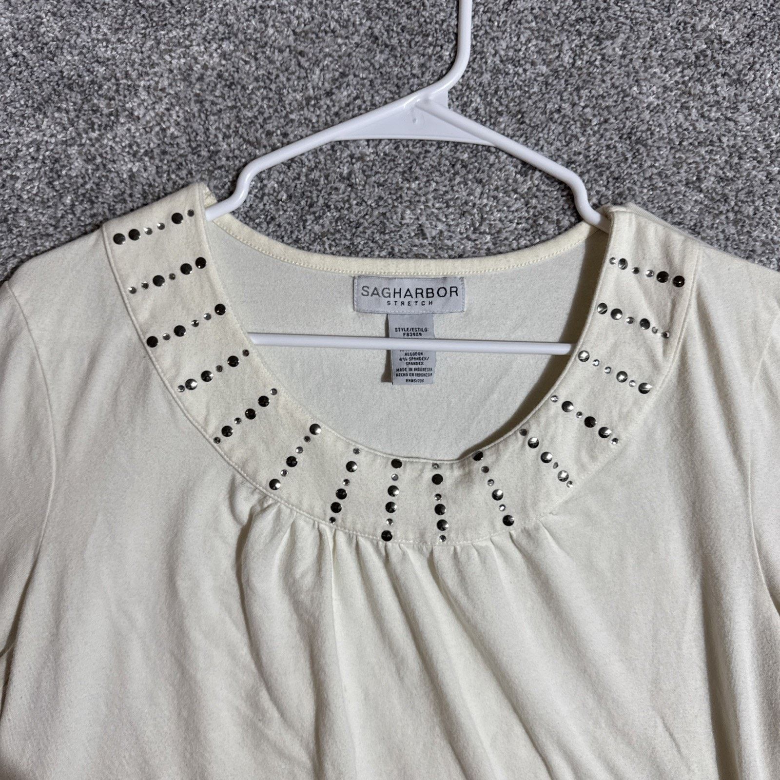 Other Sag Harbor Women Large Sequins Embellished Top Chic Y2K Size L / US 10 / IT 46 - 5 Thumbnail