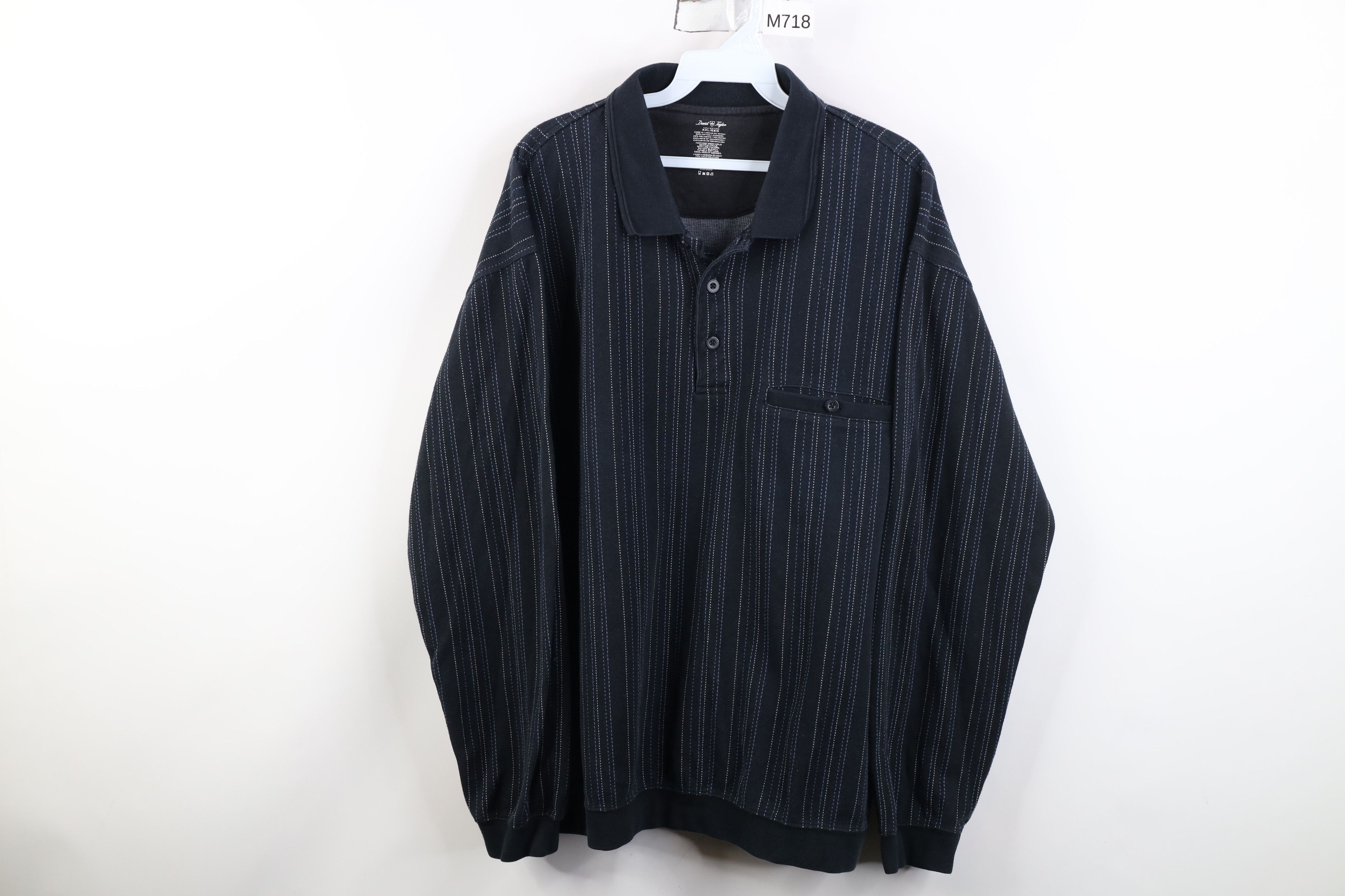 Vintage Vintage 90s Y2K Streetwear Pullover Long Sleeve Polo Mob Size US XXL / EU 58 / 5 - 1 Thumbnail
