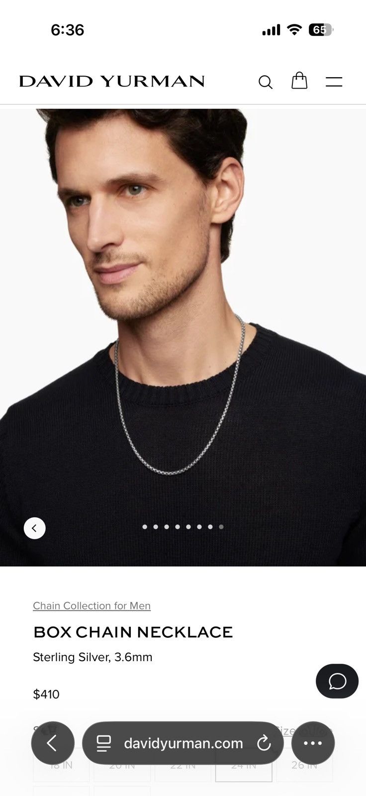 David Yurman David Yurman Boxchain Necklace Size ONE SIZE - 3 Thumbnail