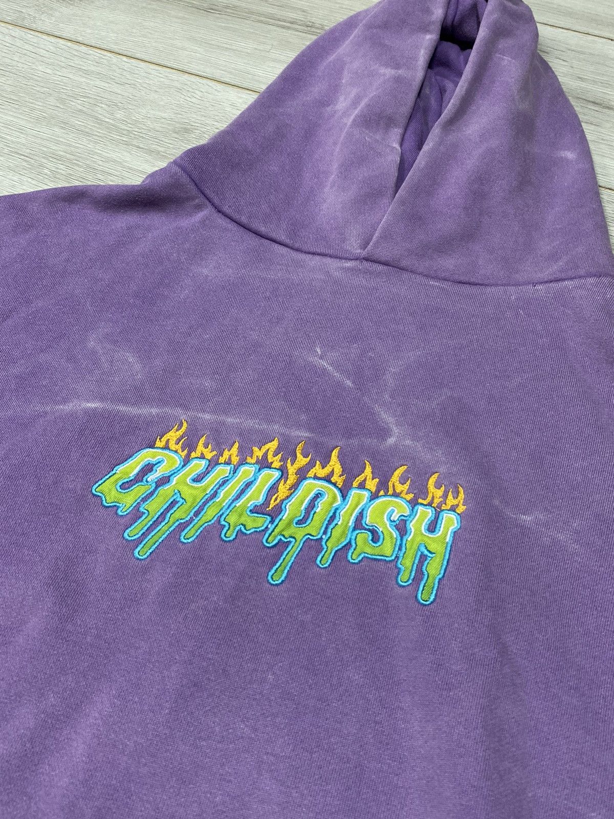 Vintage Childish Robs Motors car 90s Purple Hoodie Big Logo Racing Size US S / EU 44-46 / 1 - 4 Thumbnail
