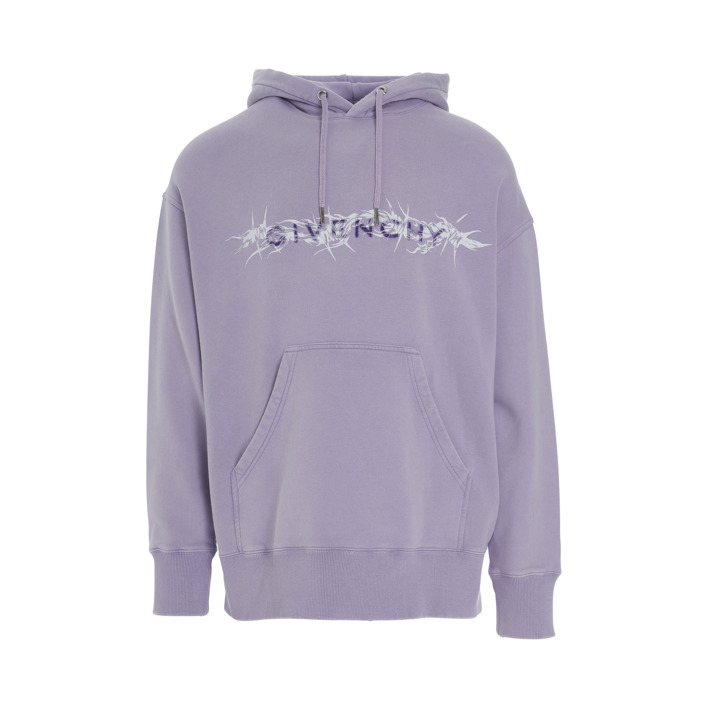 Givenchy o1mris0824 Washed Hoodie in Lilac Size US L / EU 52-54 / 3 - 1 Thumbnail