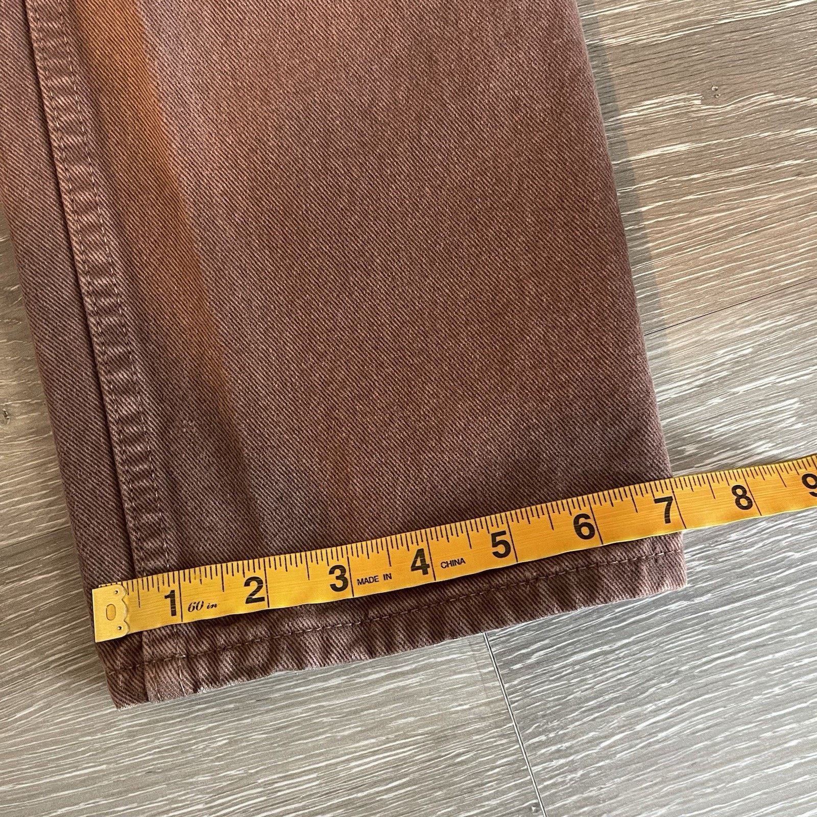 Levi's Vtg Levis 550 Jeans Mens 26x31.5 Brown Relaxed Tapered 90s Size US 26 / EU 42 - 11 Thumbnail
