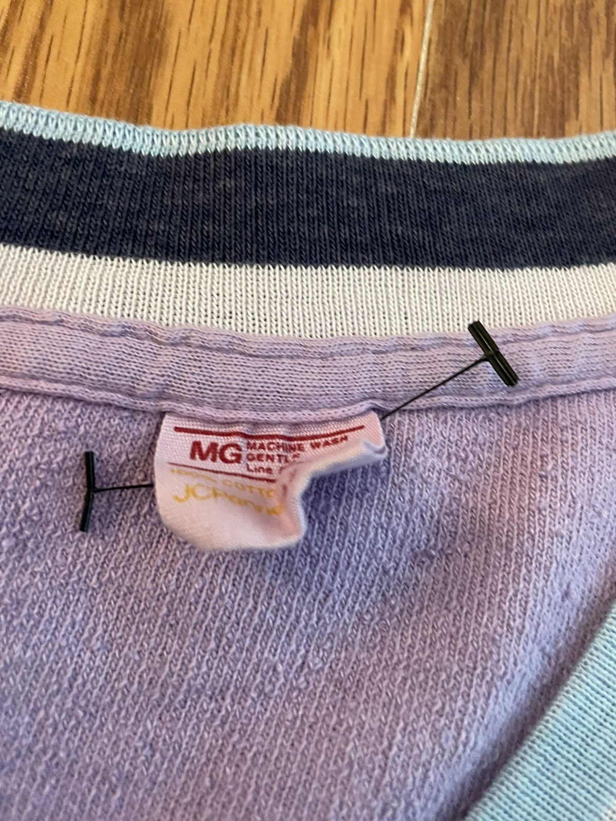 Vintage Vintage Purple Knit shirt Size US XS / EU 42 / 0 - 3 Thumbnail