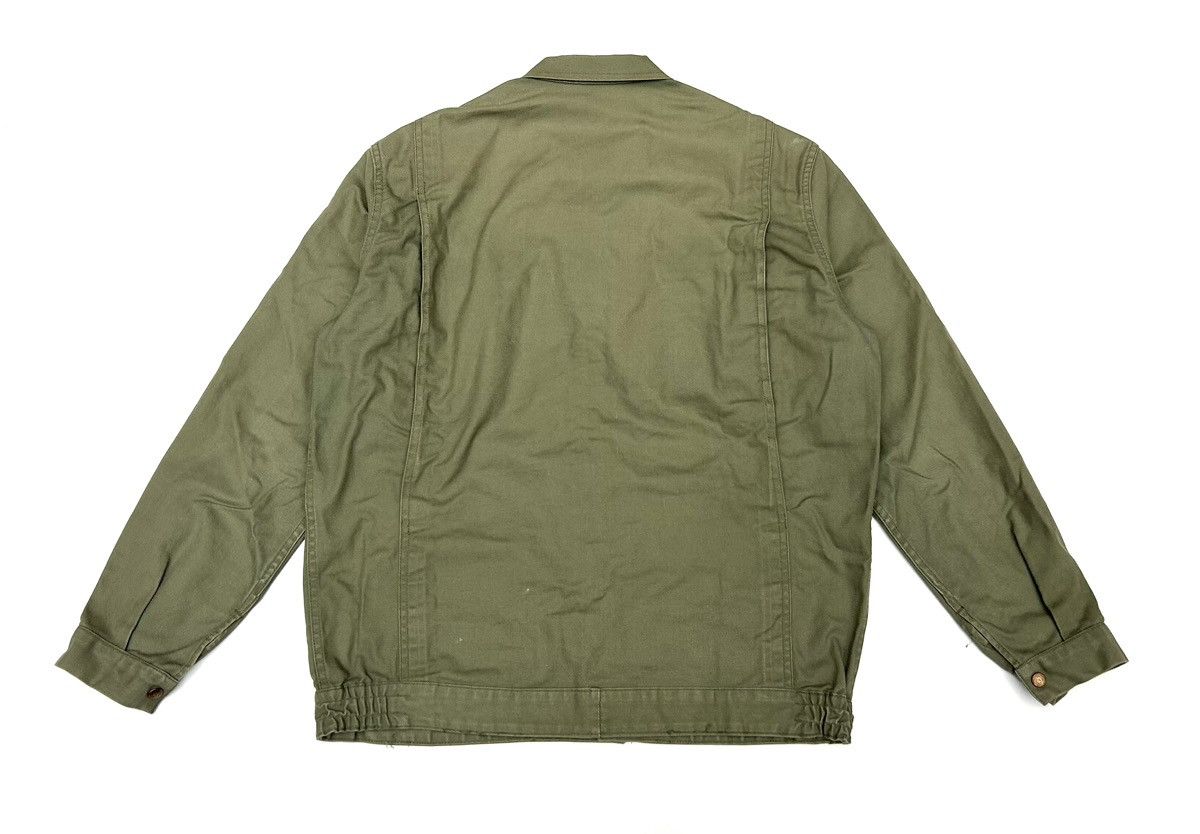Japanese Brand × Vintage Vintage Adolphe Lafont Work Olive Zip Jacket Size US M / EU 48-50 / 2 - 2 Thumbnail