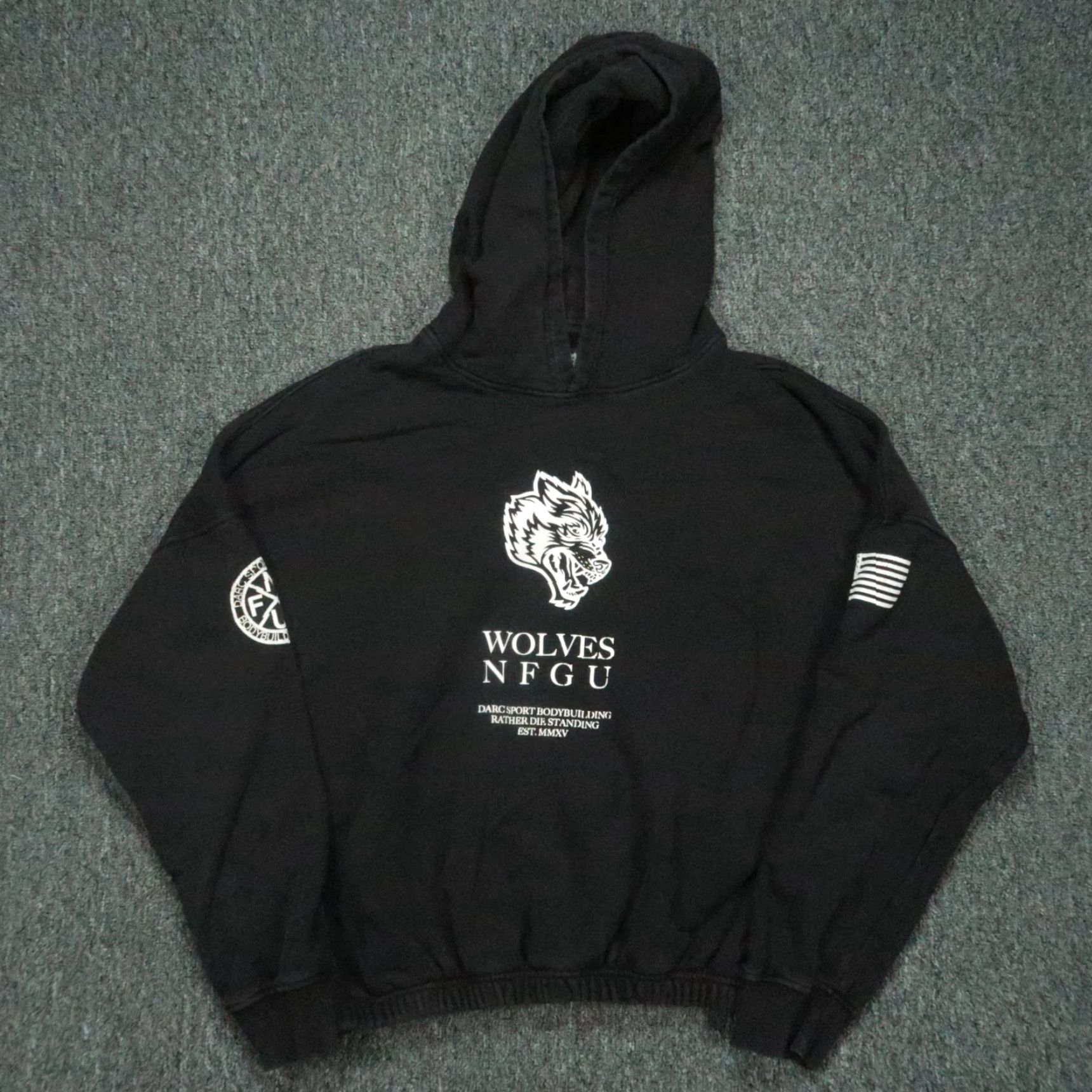 Darc Sport Darc Sport Hoodie Mens L Black Pullover Limited Edition Wolves Bodybuilding Size US L / EU 52-54 / 3 - 2 Thumbnail