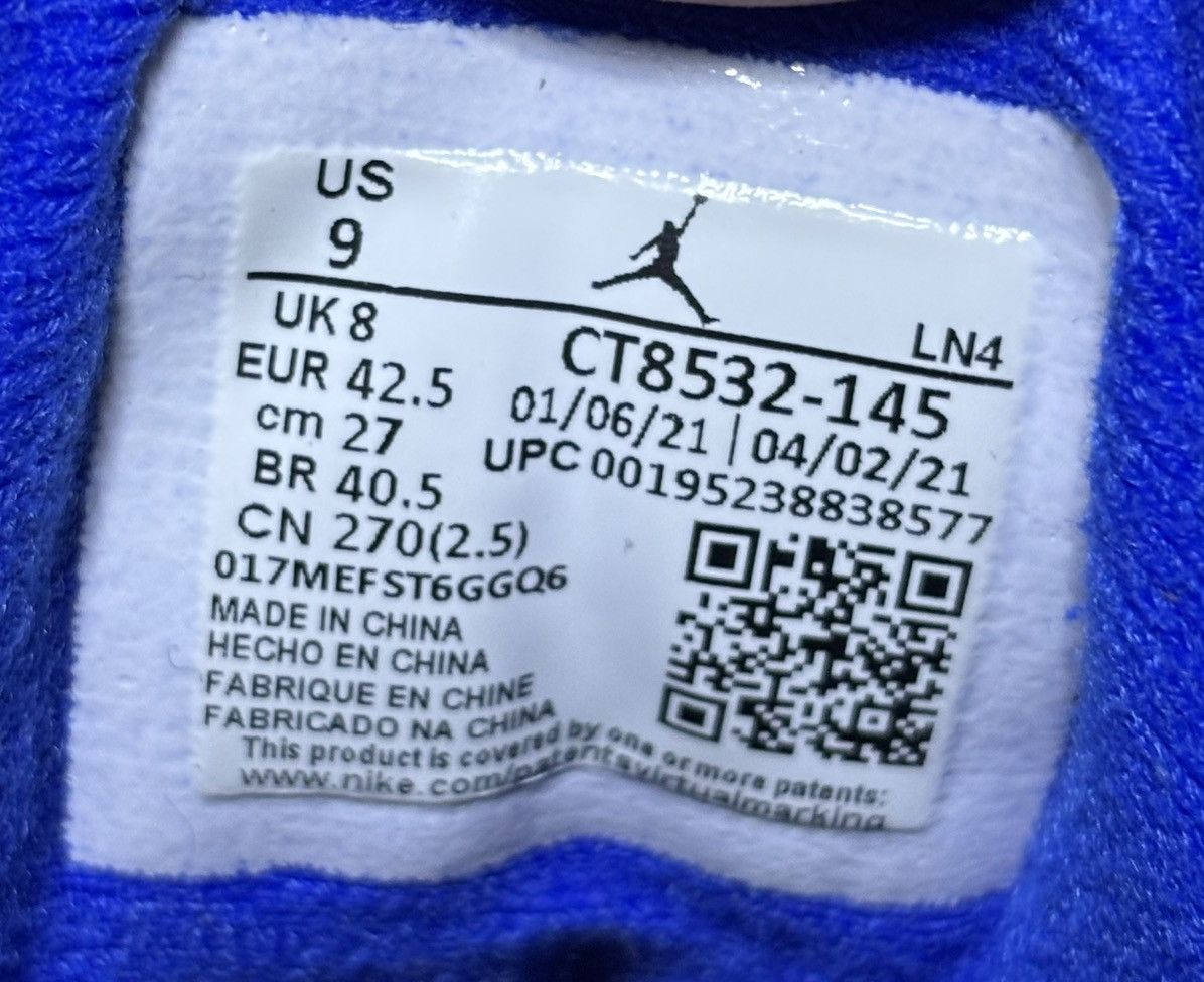 Jordan Brand Jordan 3 Retro Racer Blue 2021 Size 9 Size US 9 / EU 42 - 6 Thumbnail