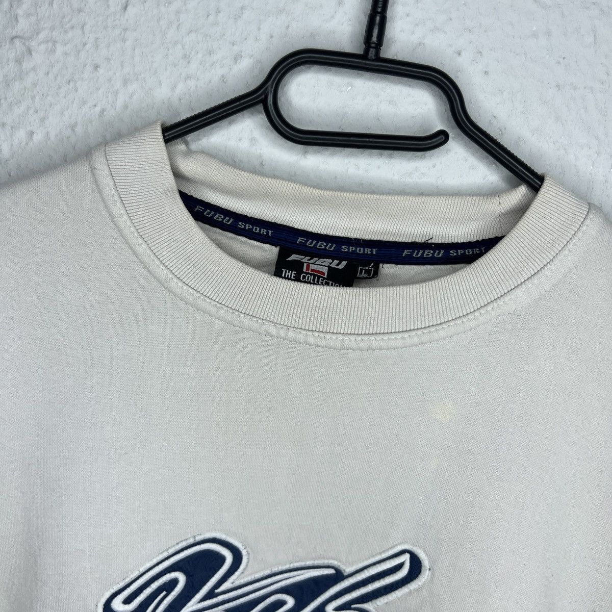 Fubu × Vintage Vintage 90s FUBU Sport Sweatshirt Big Spellout Logo HipHop Size US L / EU 52-54 / 3 - 5 Thumbnail