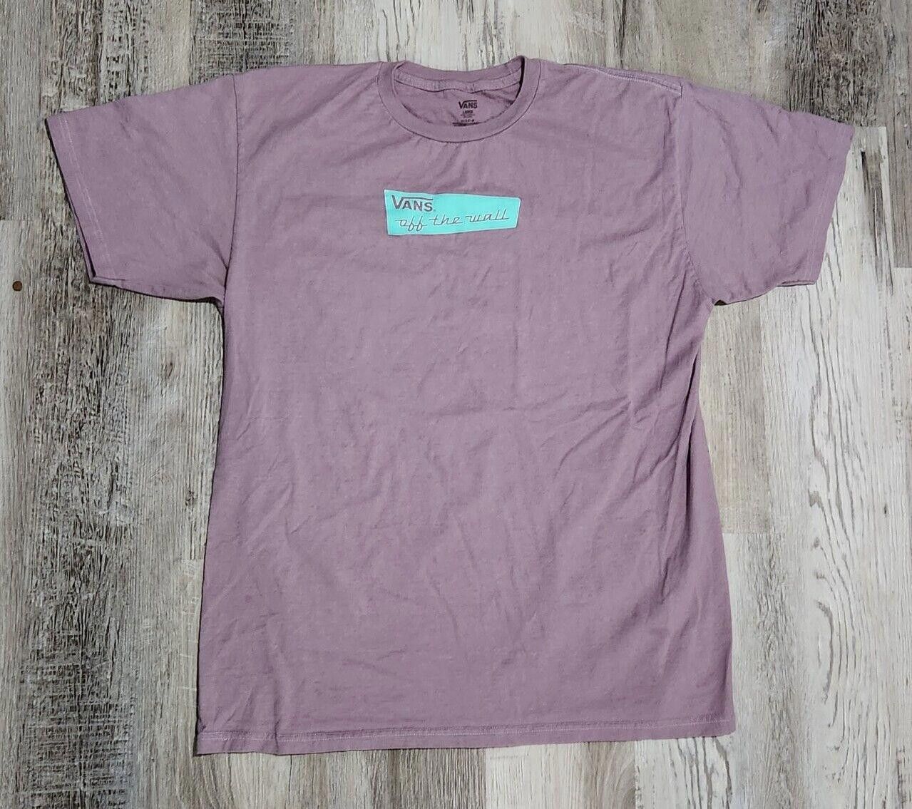 Designer Vans Off The Wall Shirt Purple Large Mens Short Sleeve Size US L / EU 52-54 / 3 - 1 Thumbnail