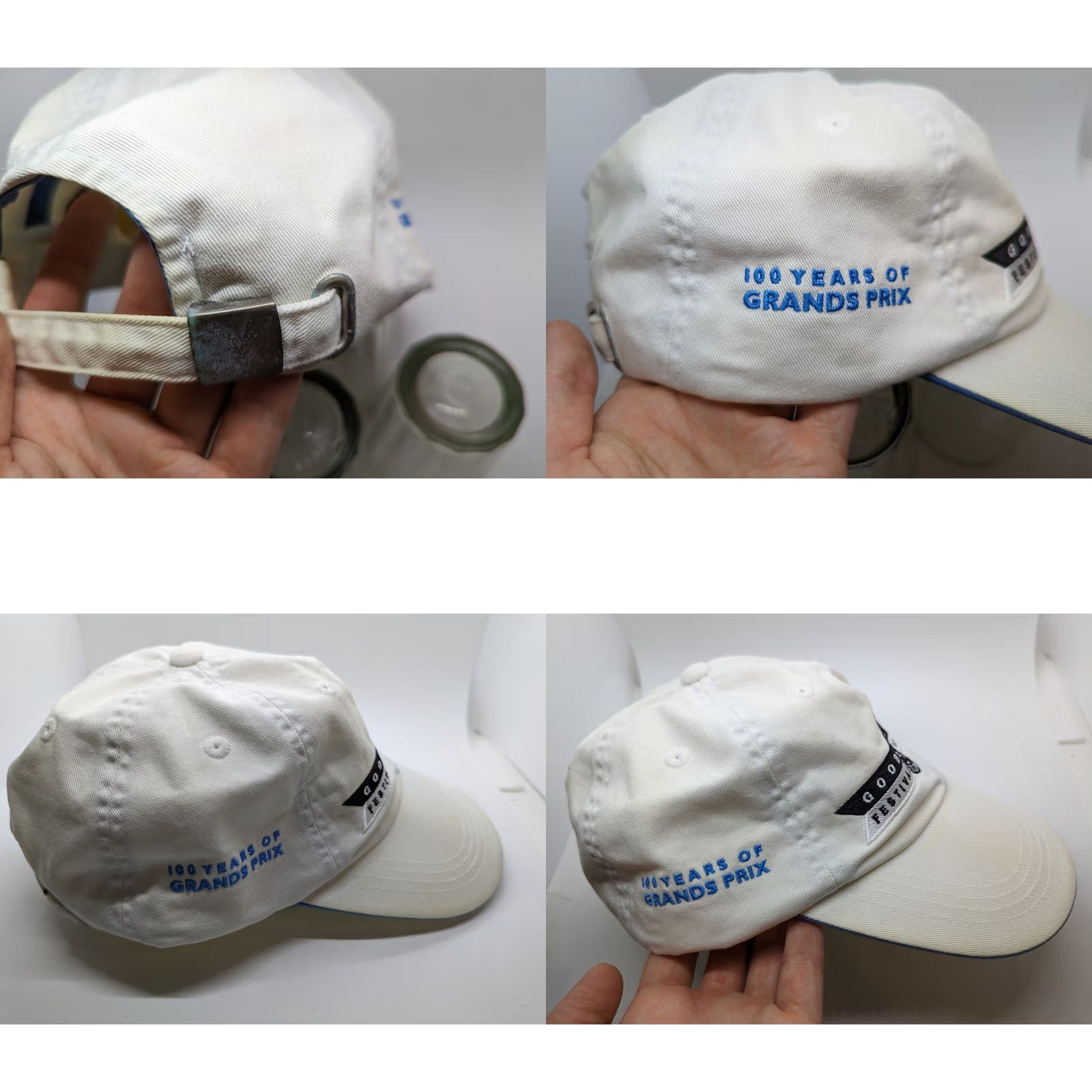 Wood Wood Goodwood festival of speed hat Baseball cap white 100 years of Grands Prix Size ONE SIZE - 8 Thumbnail