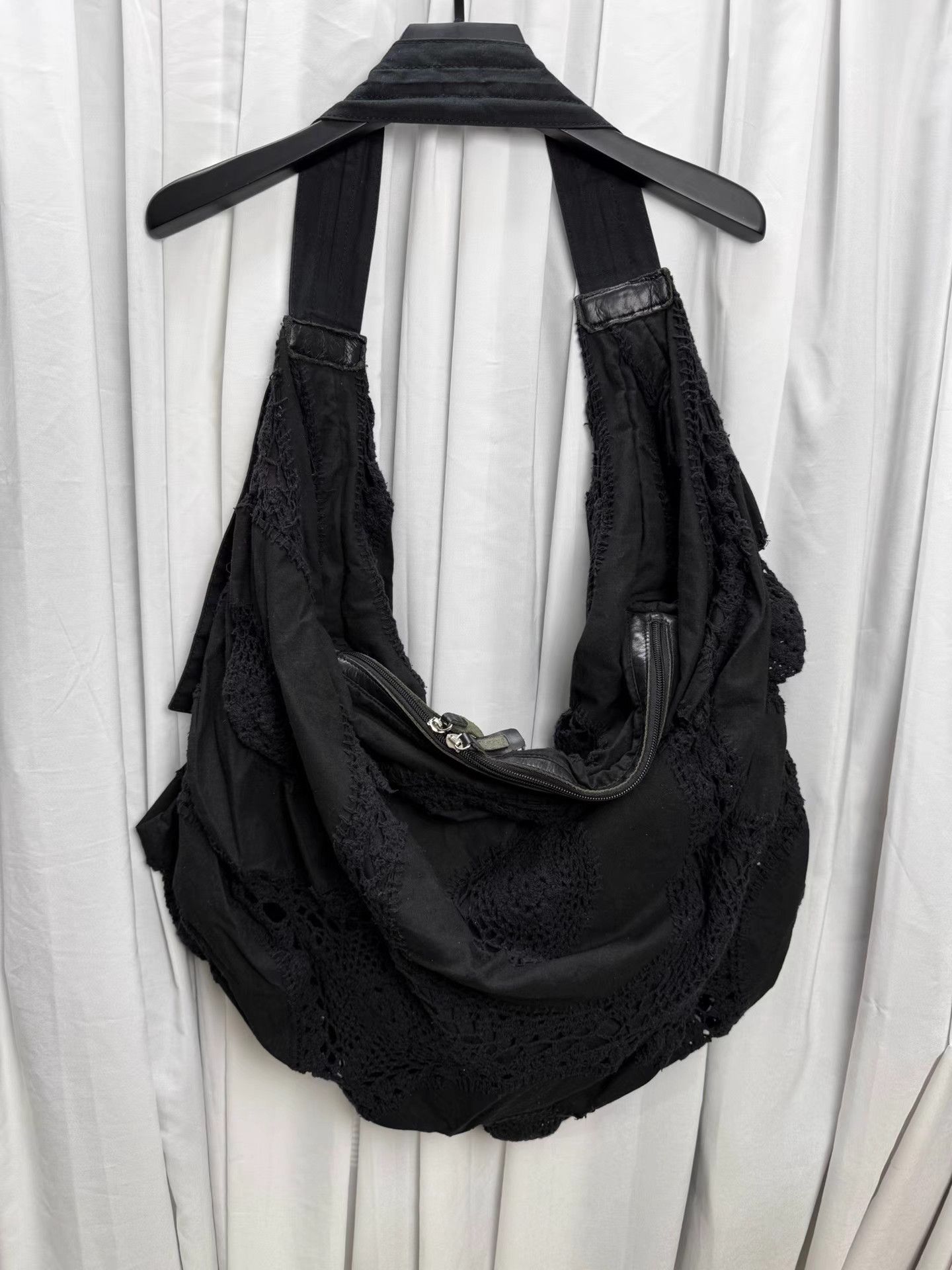Yohji Yamamoto Yohji Yamamoto Y's Hollow Flower Woven Dumpling Bag K20 Size ONE SIZE - 4 Thumbnail