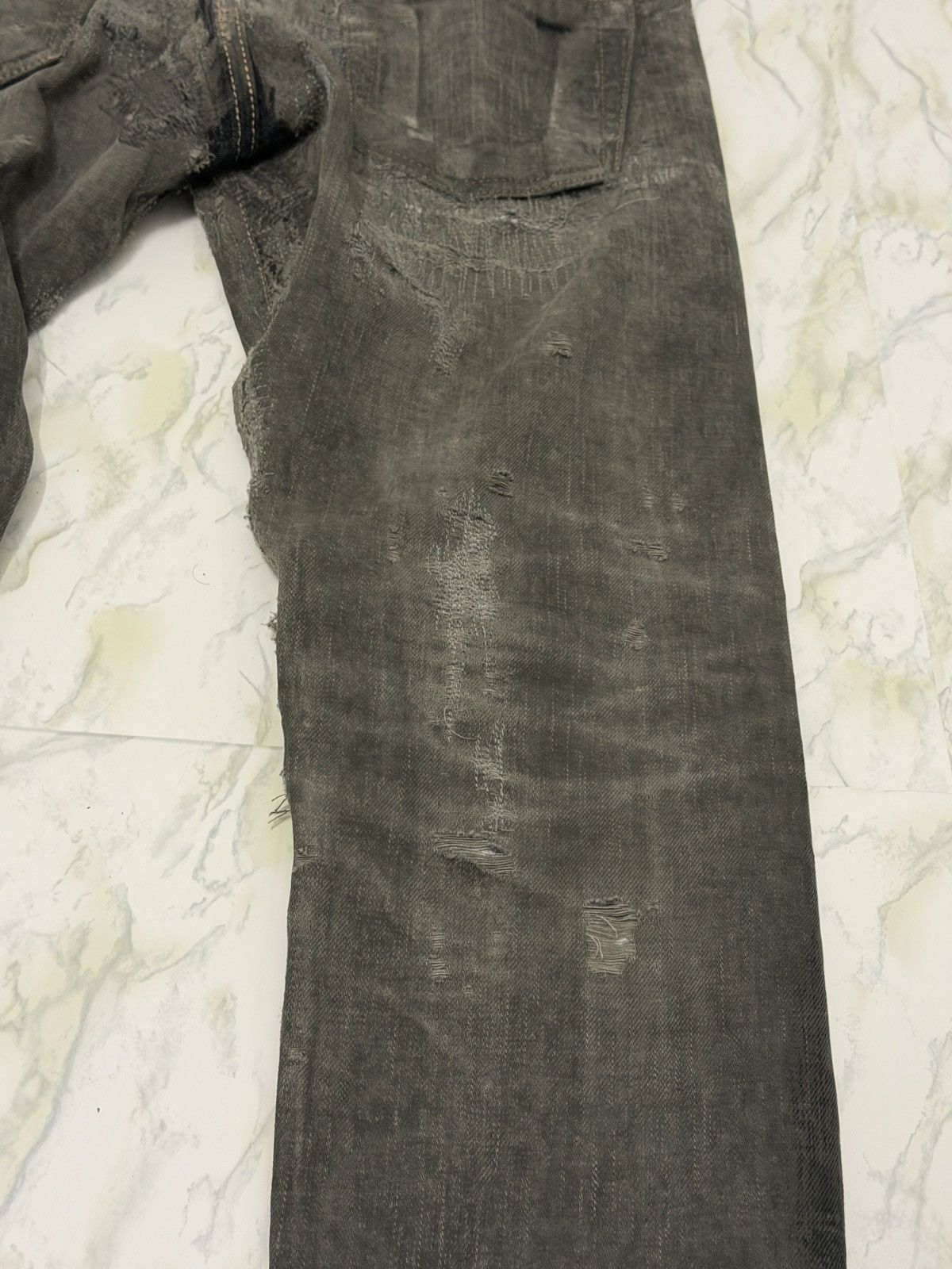 Rick Owens Drkshdw Rick Owens Hogwash Detroit Cut Denim Size US 29 - 14 Thumbnail