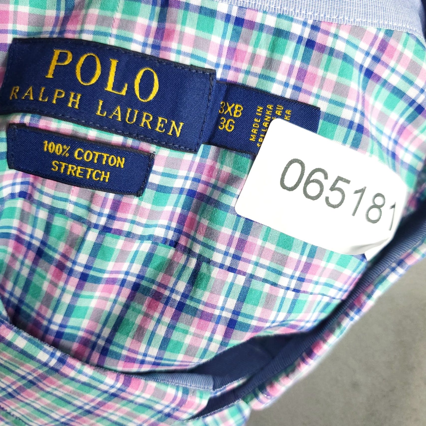 Ralph Lauren Ralph Lauren Shirt Mens 3XB Blue Pink Plaid Stretch Pony Button Up Long Sleeve Button-Up Size US XXL / EU 58 / 5 - 8 Thumbnail
