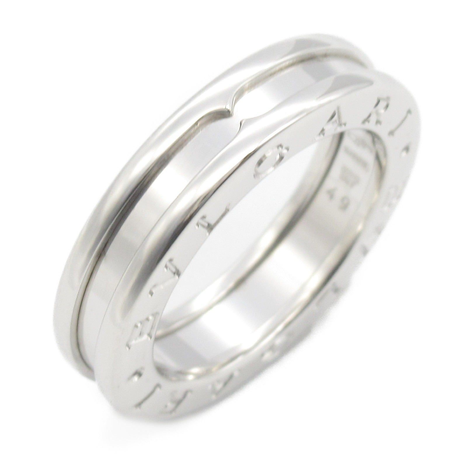 Bvlgari Bvlgari B Zero One Ring 1Belt K18Wg (White Gold) Silver Size ONE SIZE - 1 Thumbnail