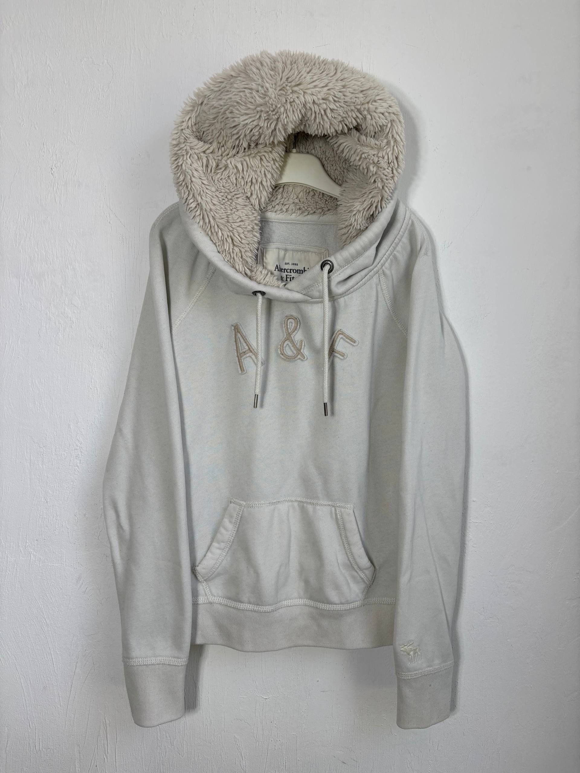 Abercrombie & Fitch Y2K Abercrombie FUR Fleece Vintage Distressed Hoodie Bomber Size US XS / EU 42 / 0 - 1 Thumbnail