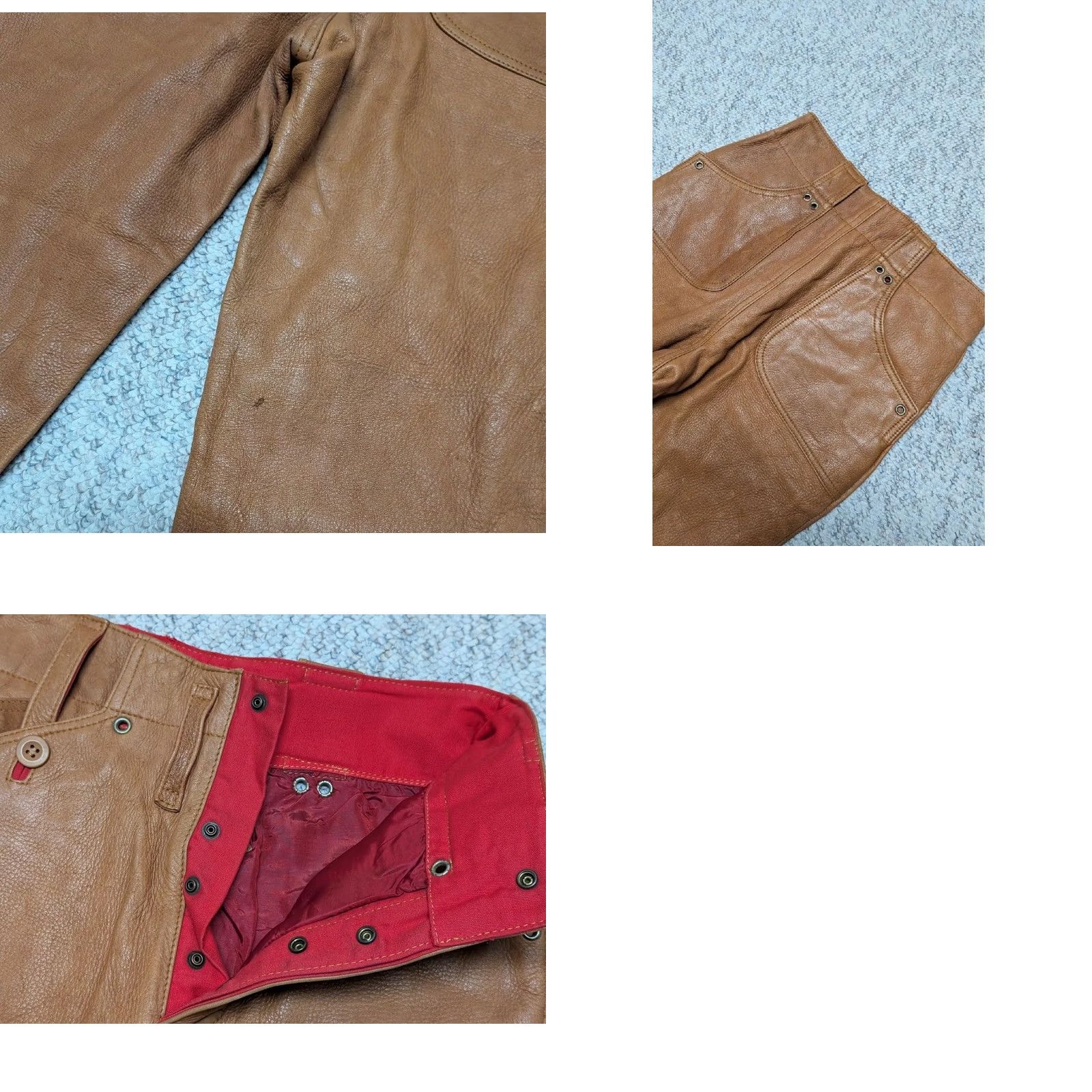 Vintage VINTAGE Garage Custom Leather Western pants 28x28 brown leather deerskin lambskin glove cowboy Size US 28 / EU 44 - 8 Thumbnail