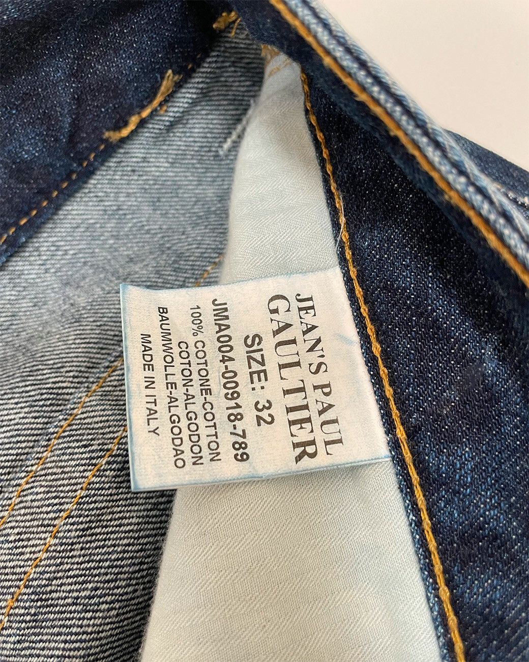 Jean Paul Gaultier JEAN PAUL GAULTIER Flower Pattern Denim Pants Size US 32 / EU 48 - 8 Thumbnail