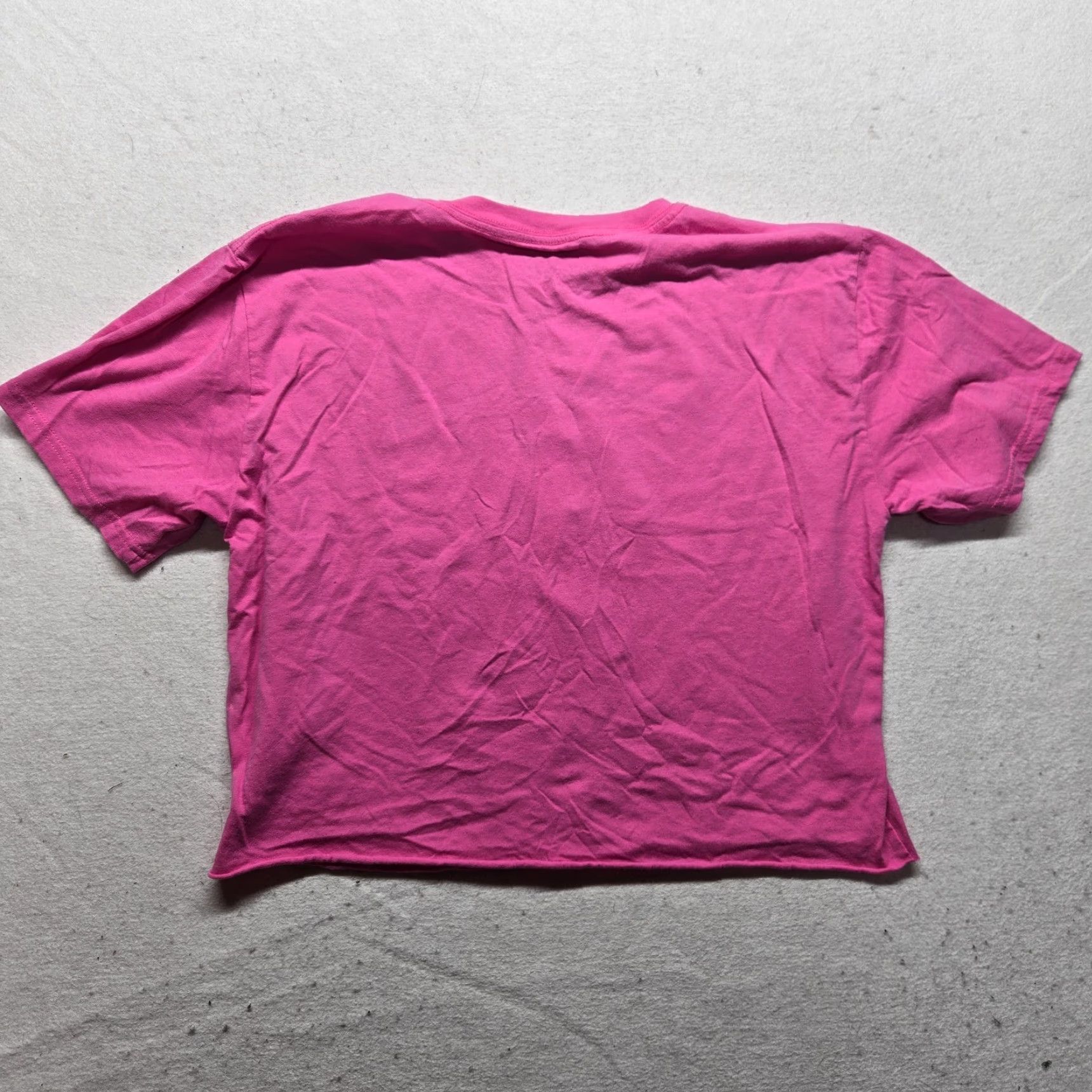 Logo 7 Cheetos Shirt Cropped Logo T Shirt Pink Adult Womens L Short Sleeve Crew Neck Cotton Blend Knit Size L / US 10 / IT 46 - 6 Thumbnail