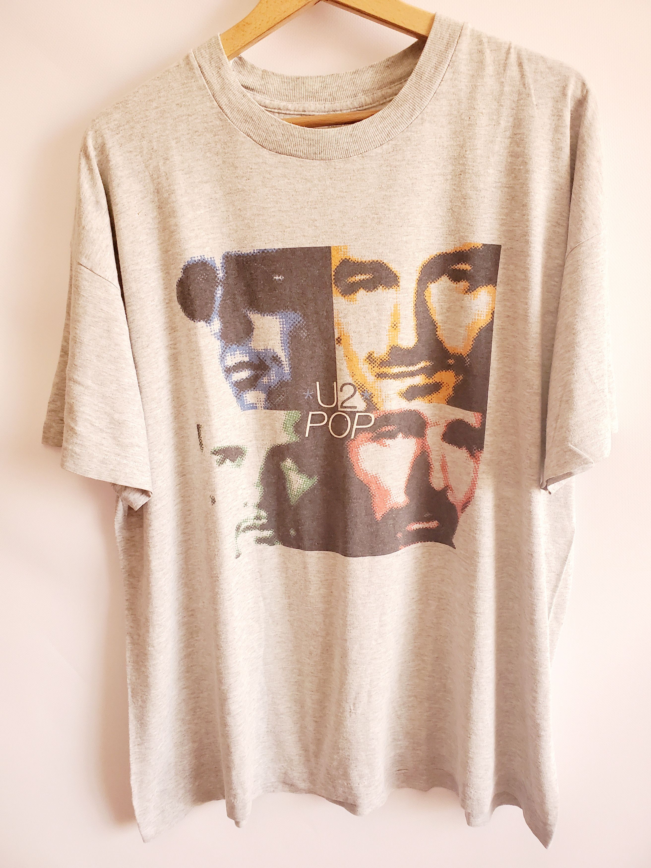 Vintage 1997 U2 Pop Mart Band Tee Concert Tour Promo XL