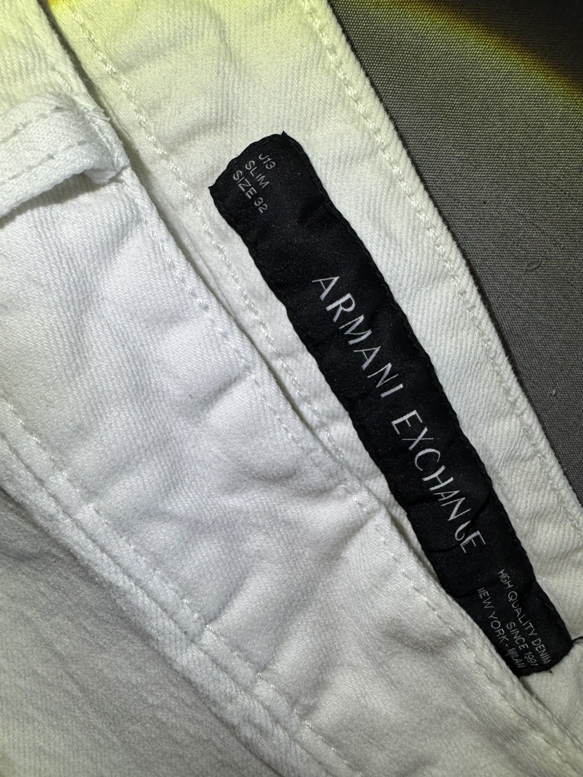Armani Exchange White MENS Armani exchange jeans 32 SLIM Size US 32 / EU 48 - 8 Thumbnail