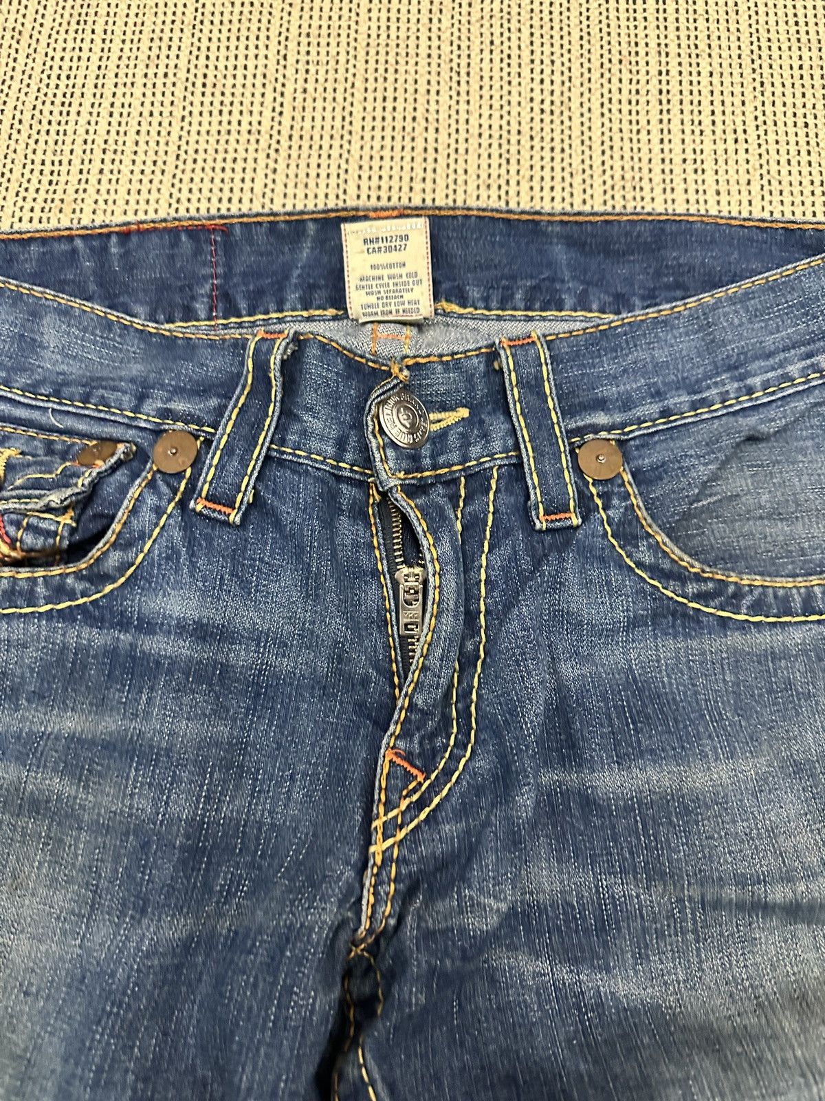 True Religion × Vintage 🔥🔥🔥Crazy Vintage True Religion Emo Grunge Goth HipHop Jeans Size US 32 / EU 48 - 8 Thumbnail