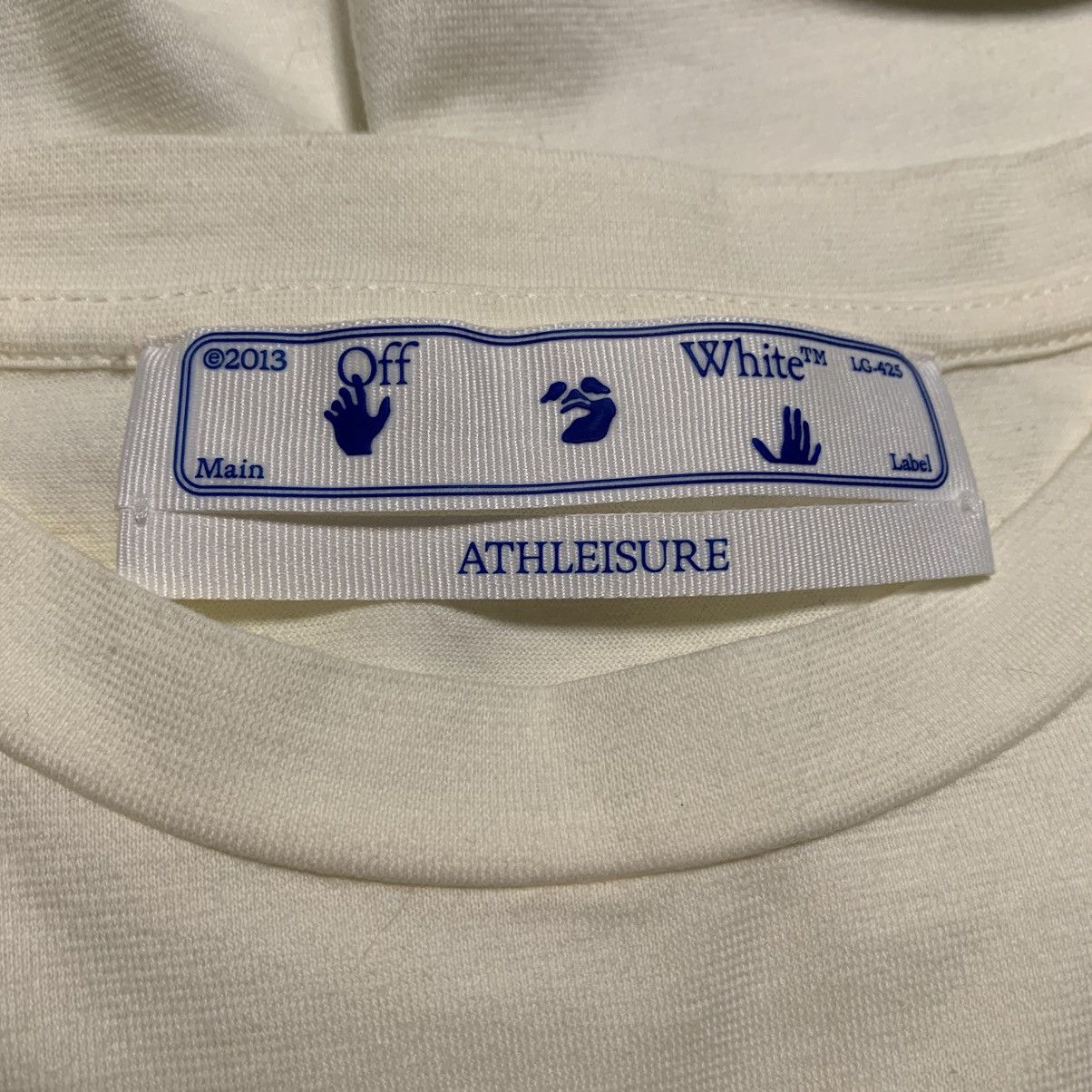Off-White Off White Large Tape Cream White Tee Virgil Abloh Size US L / EU 52-54 / 3 - 4 Thumbnail