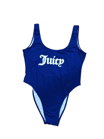 Juicy Couture Vintage Juicy Couture Blue Y2K Logo Swimsuit Size XL Size ONE SIZE - 1 Thumbnail