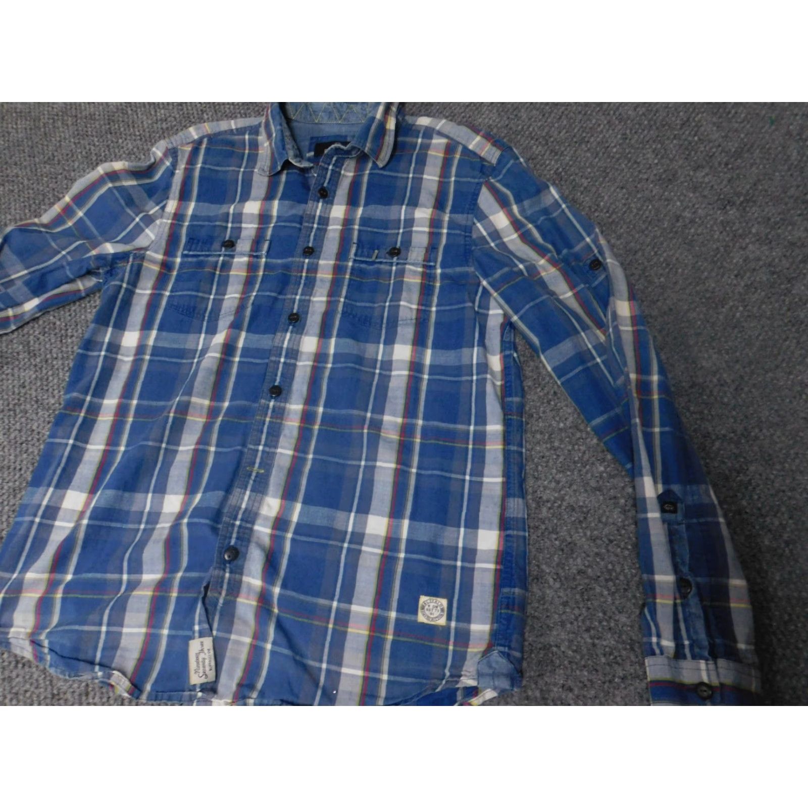 Buffalo David Bitton Buffalo by David Bitton Shirt Medium Blue Plaid Button-Down Long Sleeve Collared Mens Size US M / EU 48-50 / 2 - 3 Thumbnail