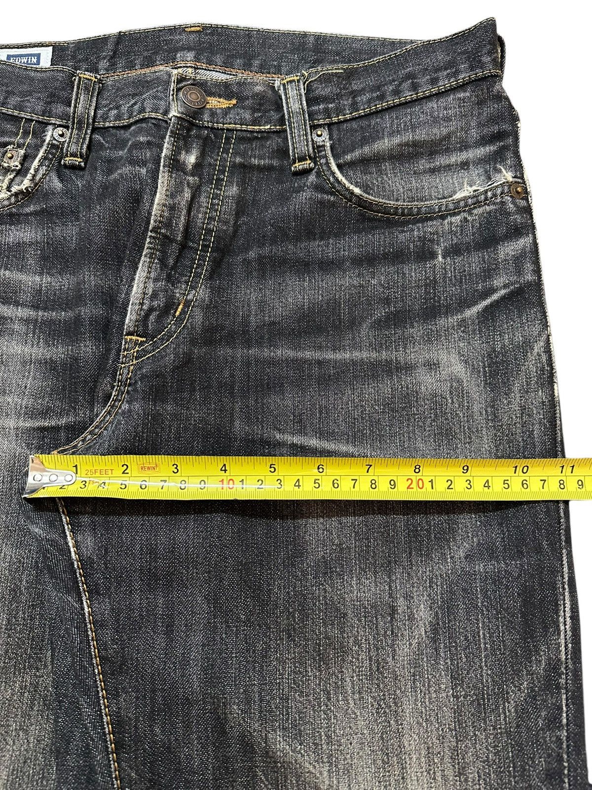 Edwin Vintage Japan Edwin 403 Faded Wash Style Loose Jeans Size US 32 / EU 48 - 15 Thumbnail