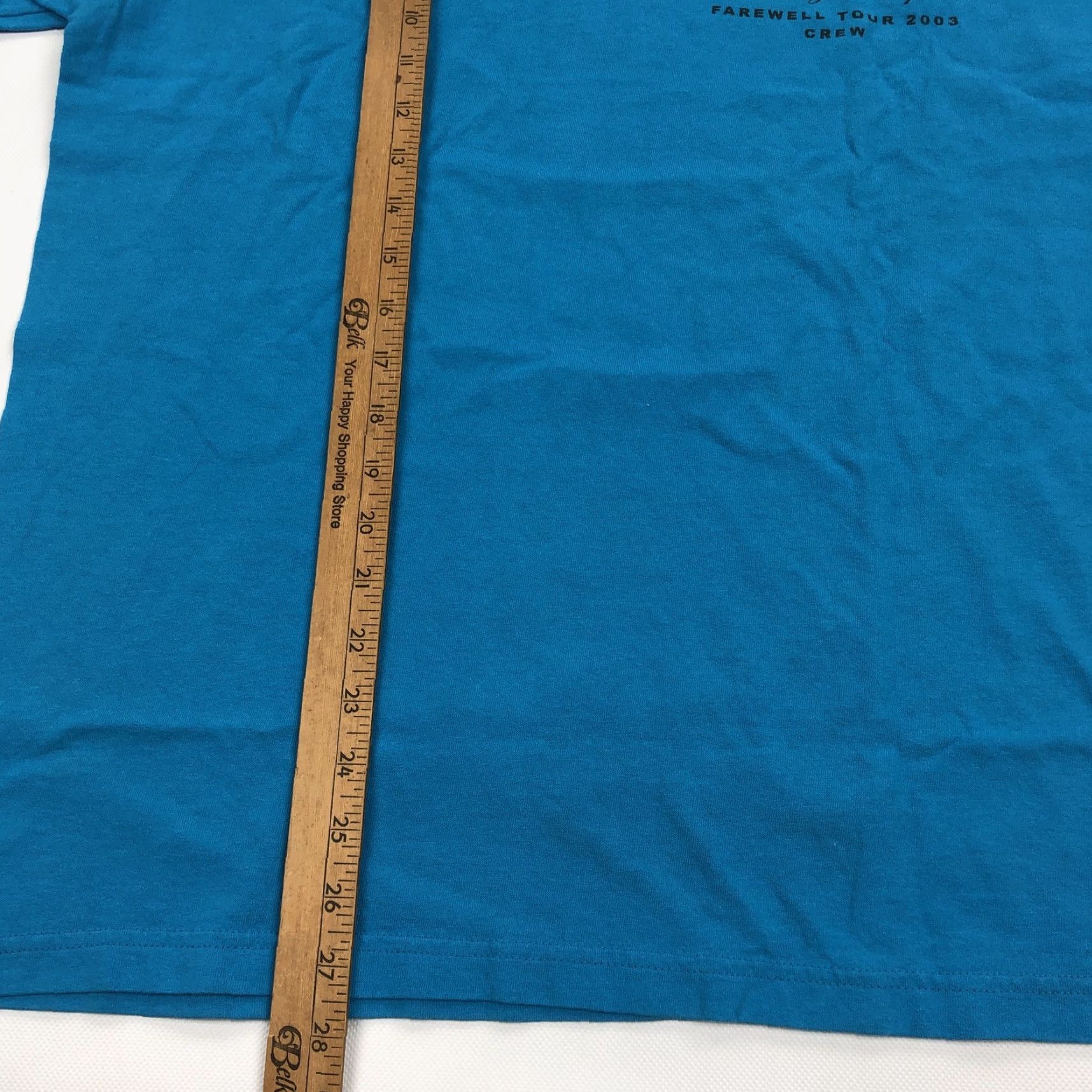 Vintage VINTAGE Cher Living Proof Farewell Tour GIANT T-Shirt Men XL Teal Graphic Print 2003 Crew Neck Short Sleeve Size US XL / EU 56 / 4 - 6 Thumbnail