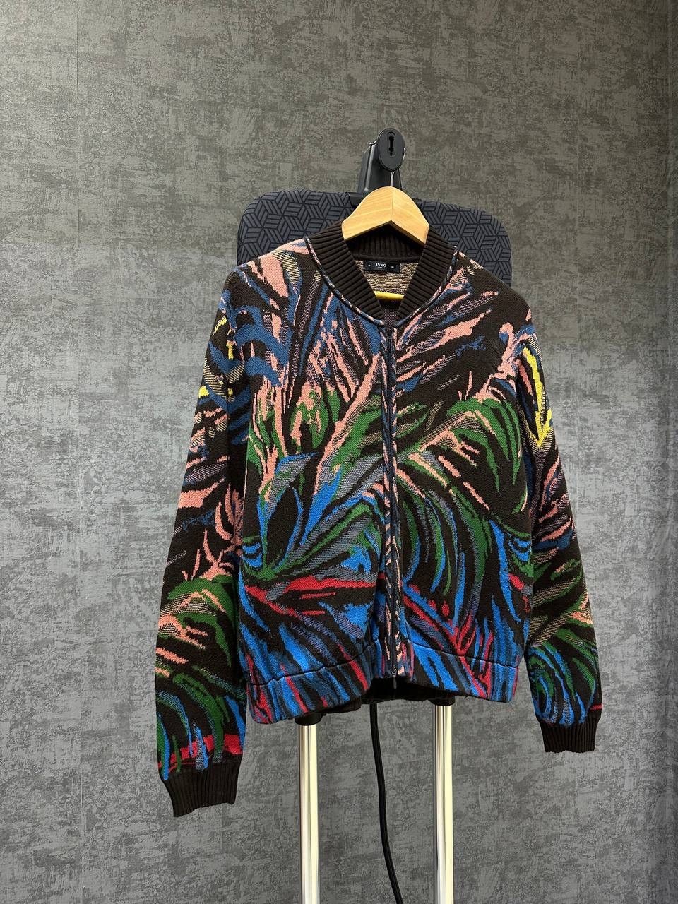 Vintage Vintage Ivko Full Zip Floral Cardigan Wool Sweater Size US M / EU 48-50 / 2 - 5 Thumbnail