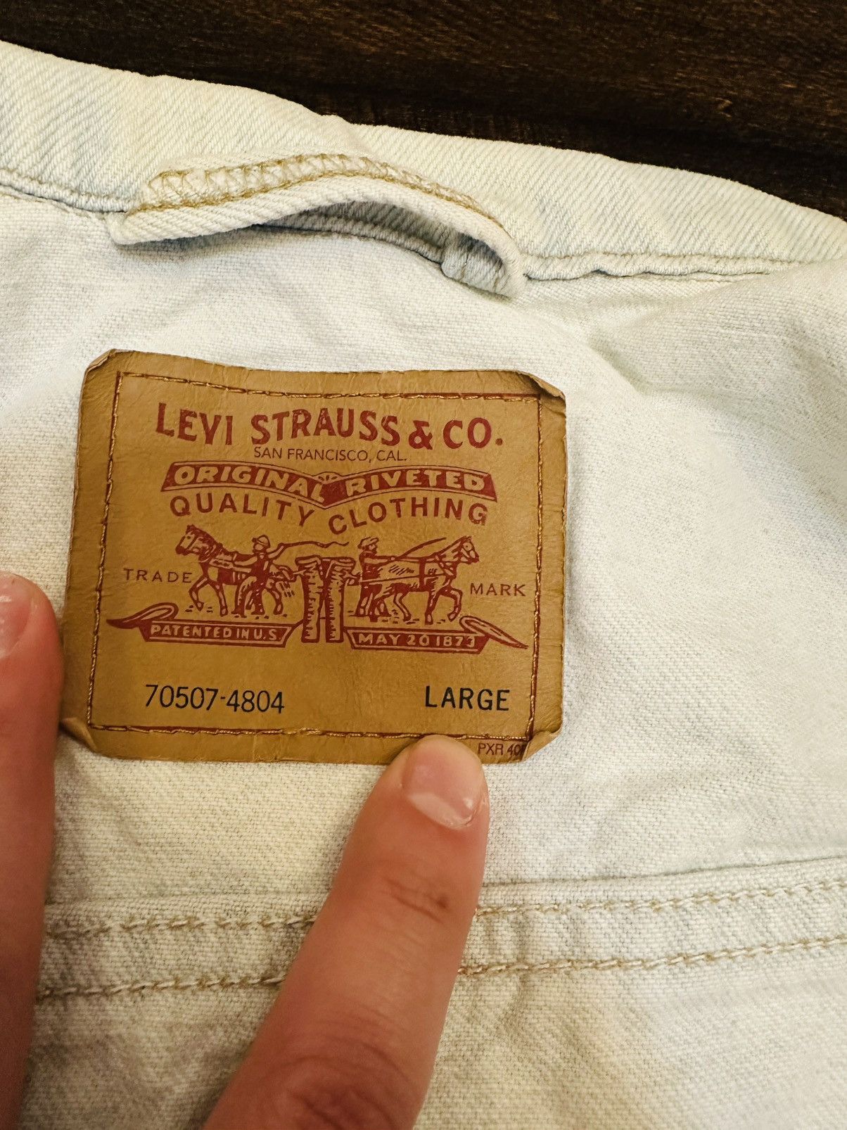 Levi's Vintage Levis Jacket Mens LargeTrucker USA Button Up 90s Size US L / EU 52-54 / 3 - 3 Thumbnail