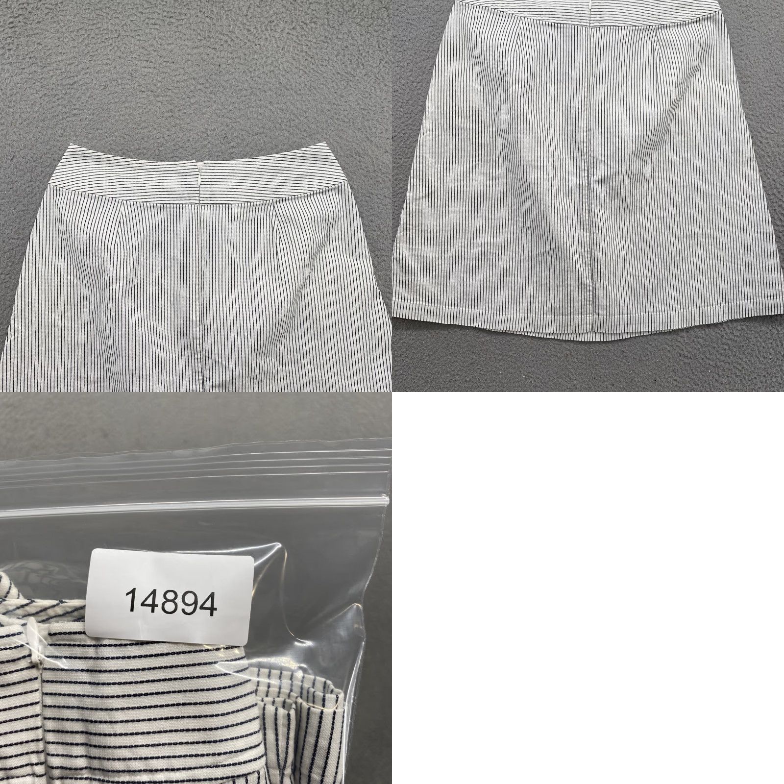 Talbots Talbots Skirt Women’s Knee Length A-Line Pockets Stretch Cotton Striped Size 6 Multicolor Black White Womens Size 28" / US 6 / IT 42 - 8 Thumbnail