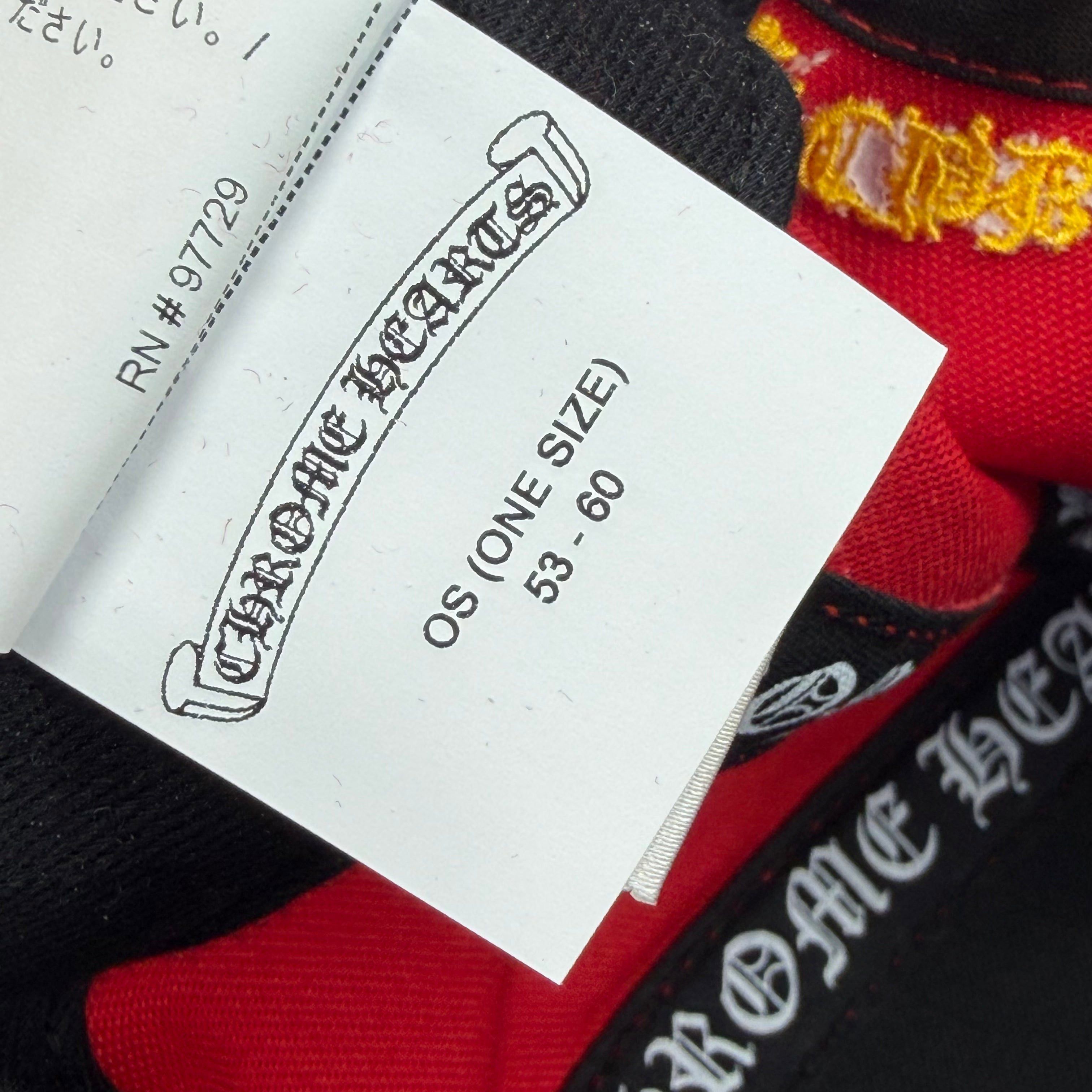 Chrome Hearts Chrome Hearts Yellow CH Red Baseball Hat Size ONE SIZE - 2 Thumbnail