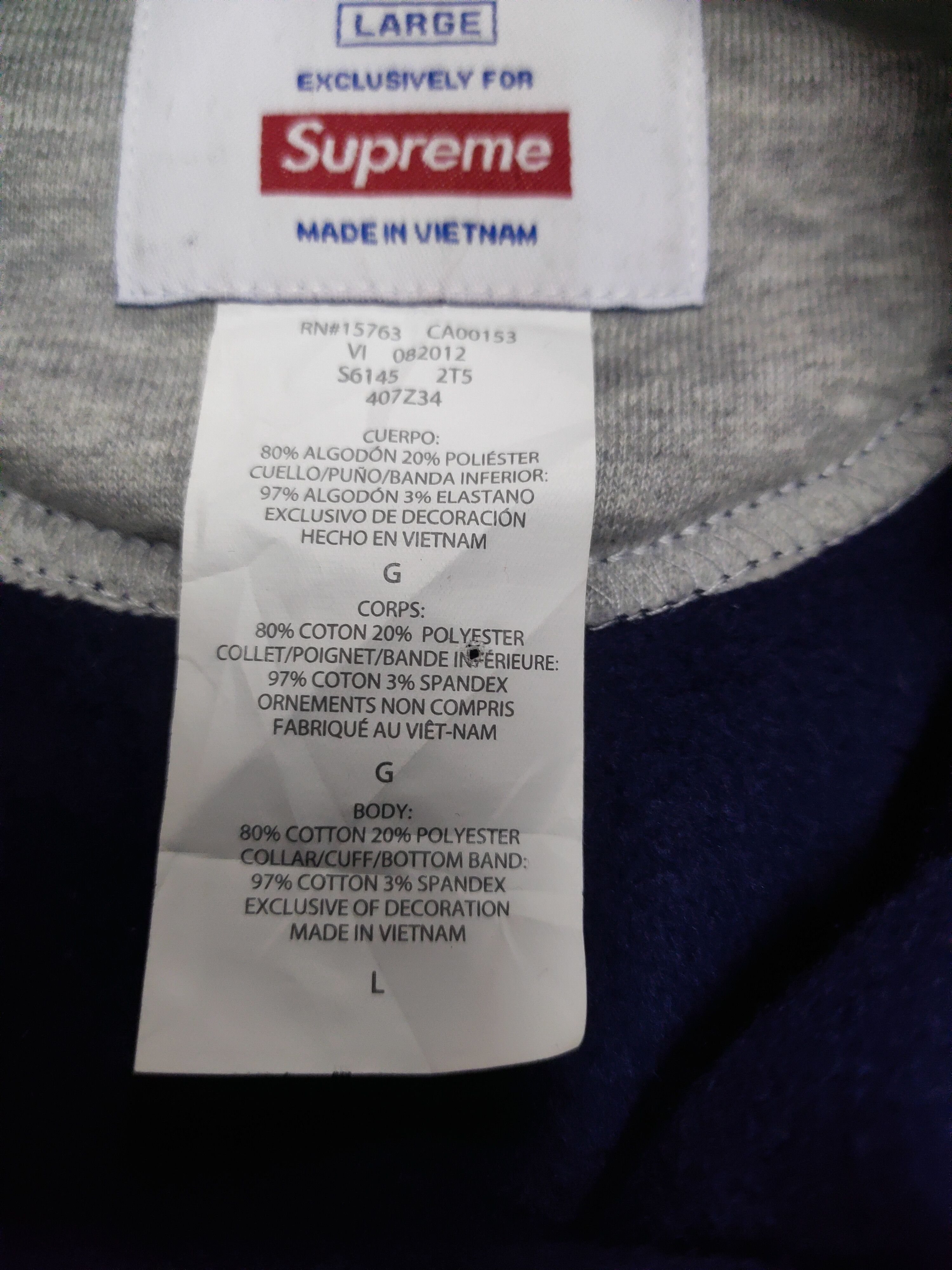 Supreme Supreme x Champion 2012 crewneck sweatshirt Size US L / EU 52-54 / 3 - 4 Thumbnail