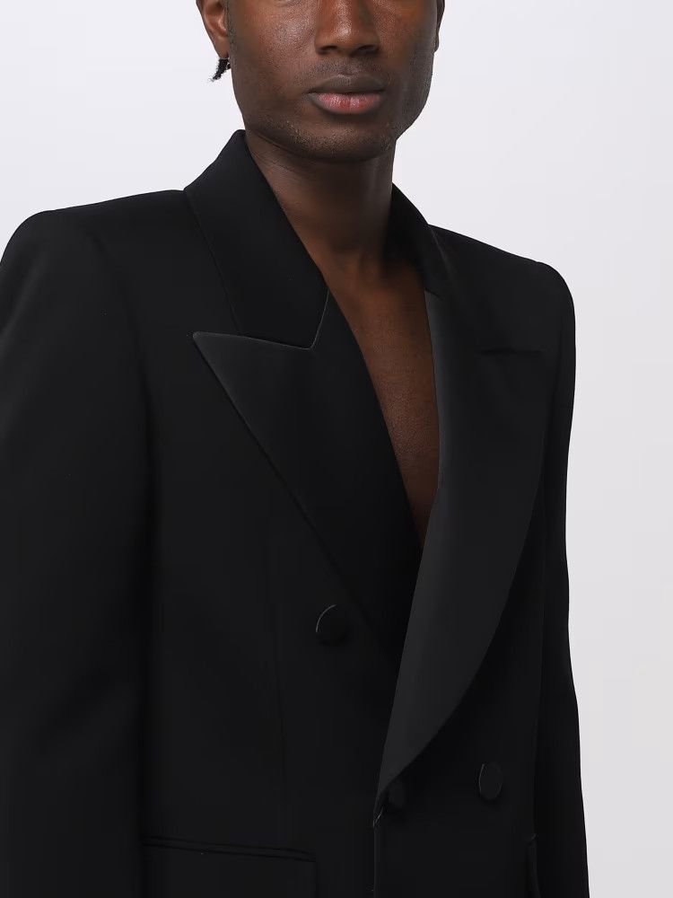Saint Laurent Paris o1bcso1str1024 Veste Tux Grain Jacket in Black Size US S / EU 44-46 / 1 - 5 Thumbnail