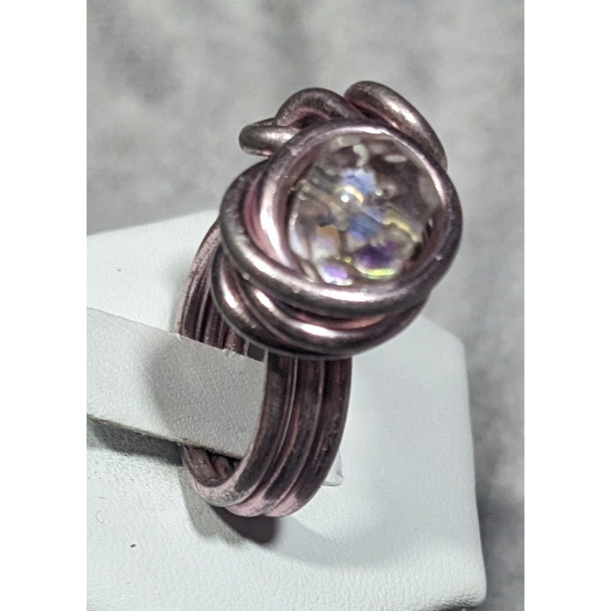 Other Handmade Abstract Pastel Pink Finished Aluminum Wire Wrapped Size ONE SIZE - 8 Thumbnail