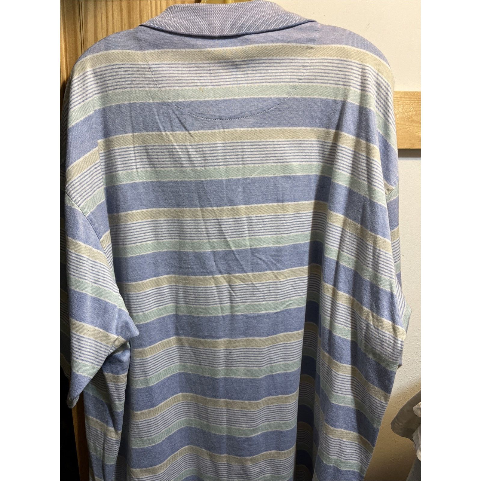 Other Pro Tour Performance Men’s XXL Blue Striped Golf Polo Shirt Size US XXL / EU 58 / 5 - 8 Thumbnail