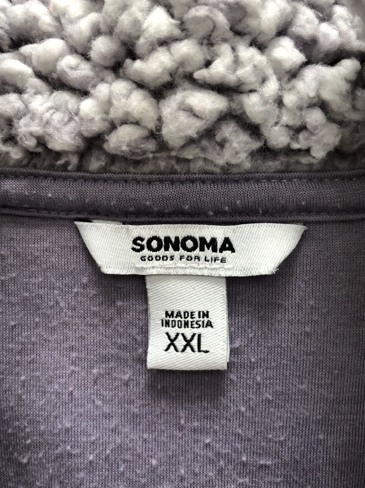 Sonoma Sonoma Sherpa Quarter Zip Fleece Sweater Size XXL / US 16-18 / IT 52-54 - 4 Thumbnail