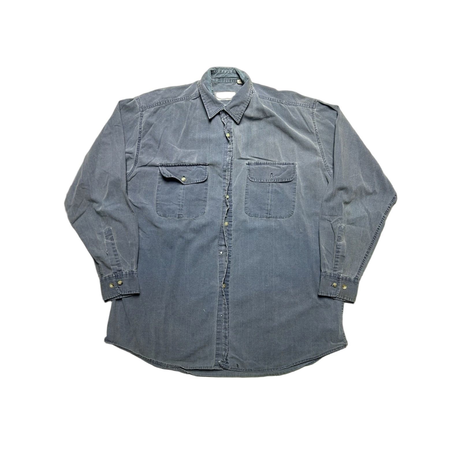 Vintage Gander Mountain Long Sleeve Button-Up Shirt Lightweight Cotton Blue Outdoor XL Tall Mens Size US XL / EU 56 / 4 - 1 Thumbnail