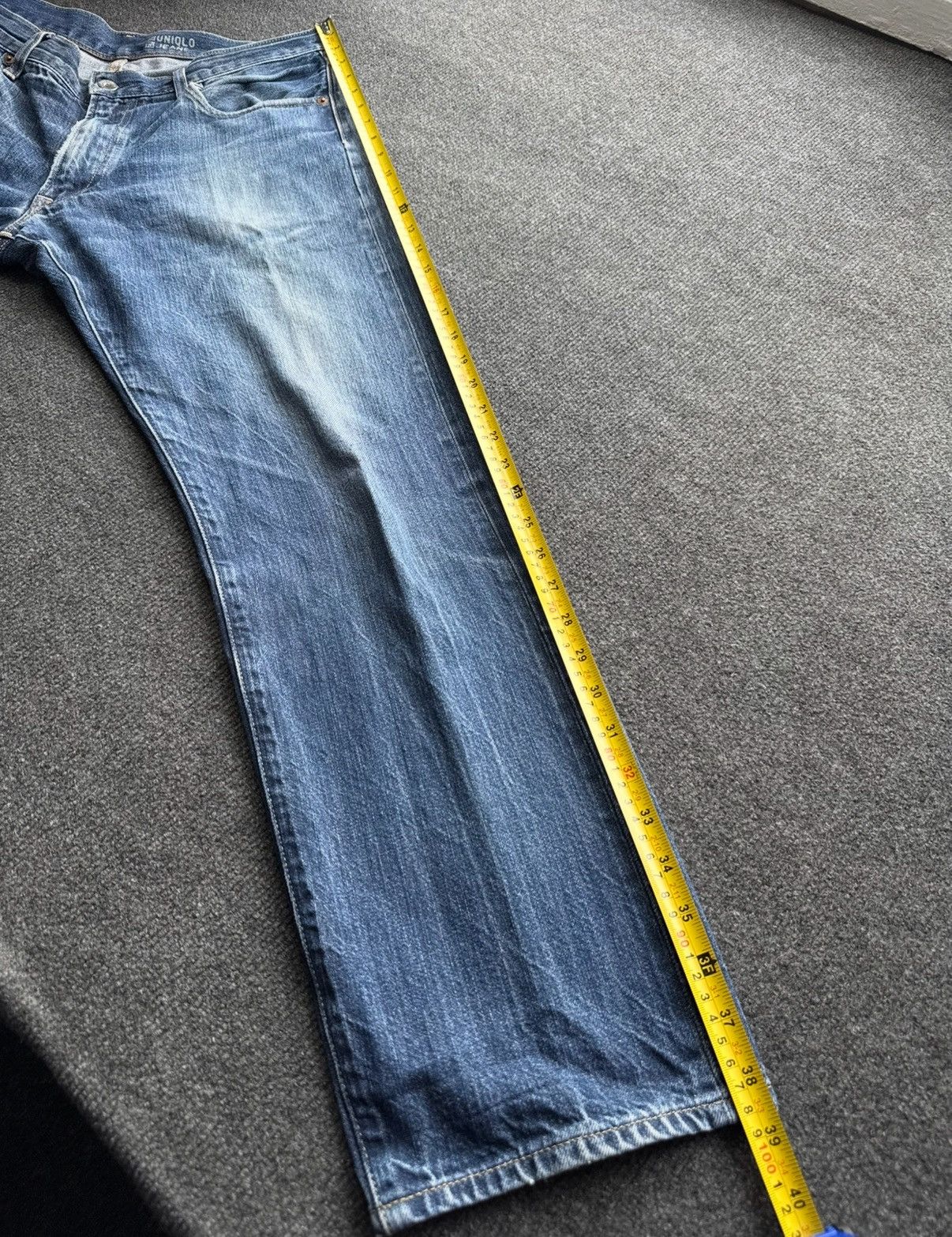 Uniqlo Japanese 00s Y2K UNIQLO Selvedge Regular Fit Jeans Size US 32 / EU 48 - 24 Thumbnail