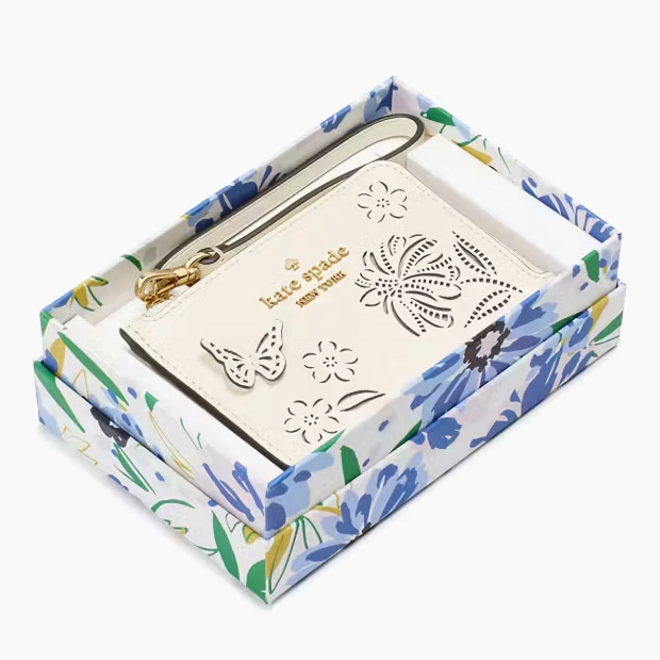 Kate Spade Kate Spade Madison Perforated Small Wristlet Merinque Size ONE SIZE - 6 Thumbnail