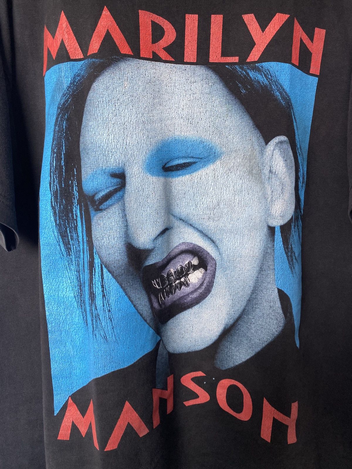 Band Tees Vintage 90s Marilyn Manson Tshirt Size US L / EU 52-54 / 3 - 3 Thumbnail