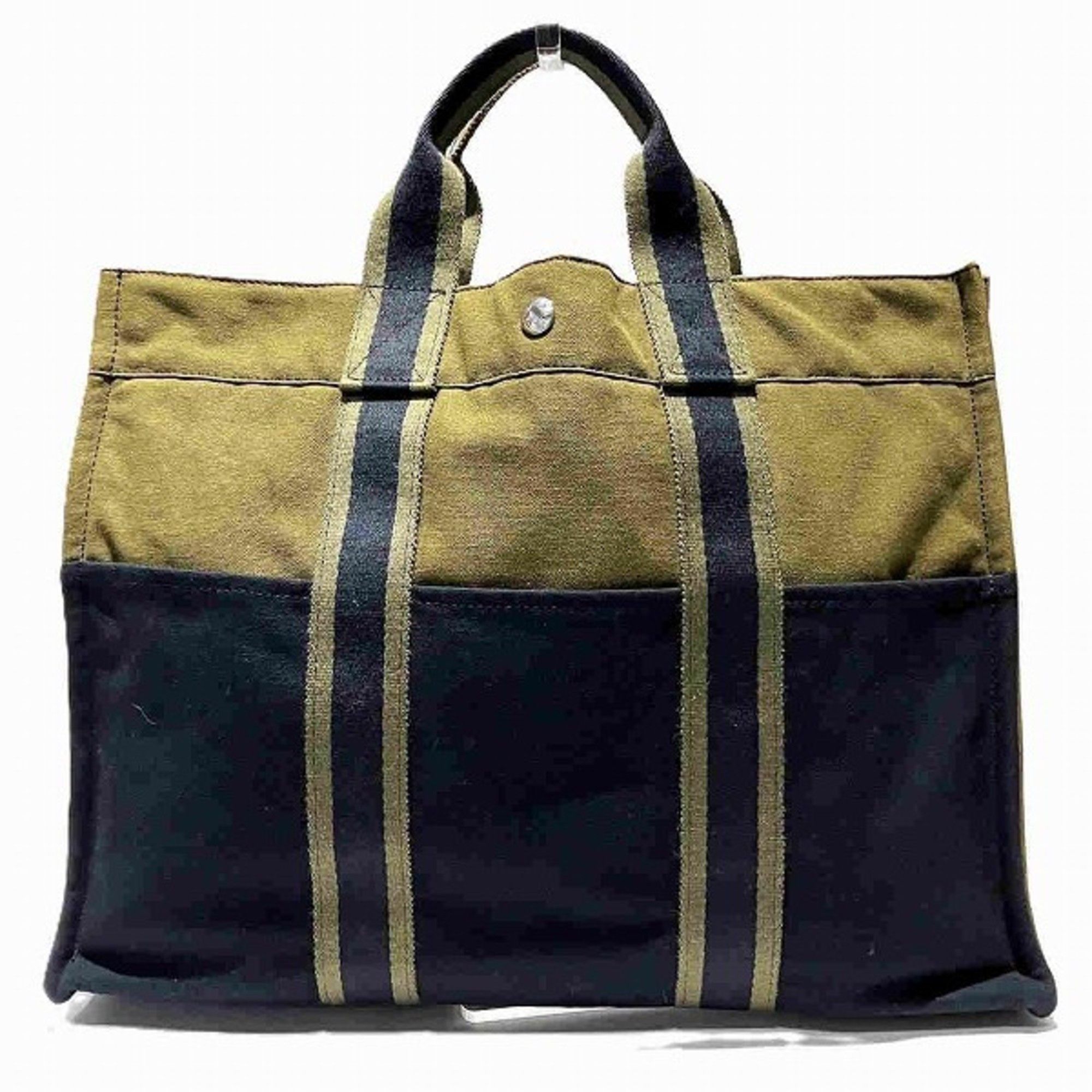 image of Hermes Foult Mm Bag Tote Unisex in Black, Women's