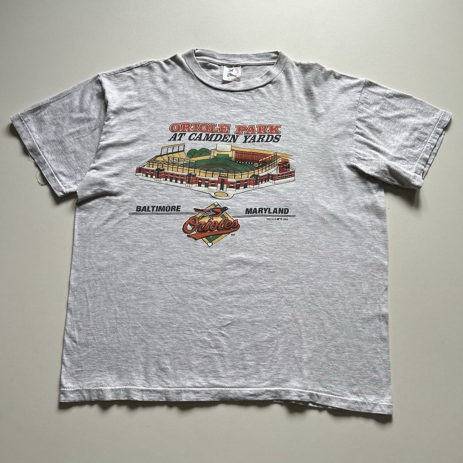 MLB Vintage 90s MLB Baltimore Orioles T Shirt XXL Maryland Rare Size US XXL / EU 58 / 5 - 1 Thumbnail