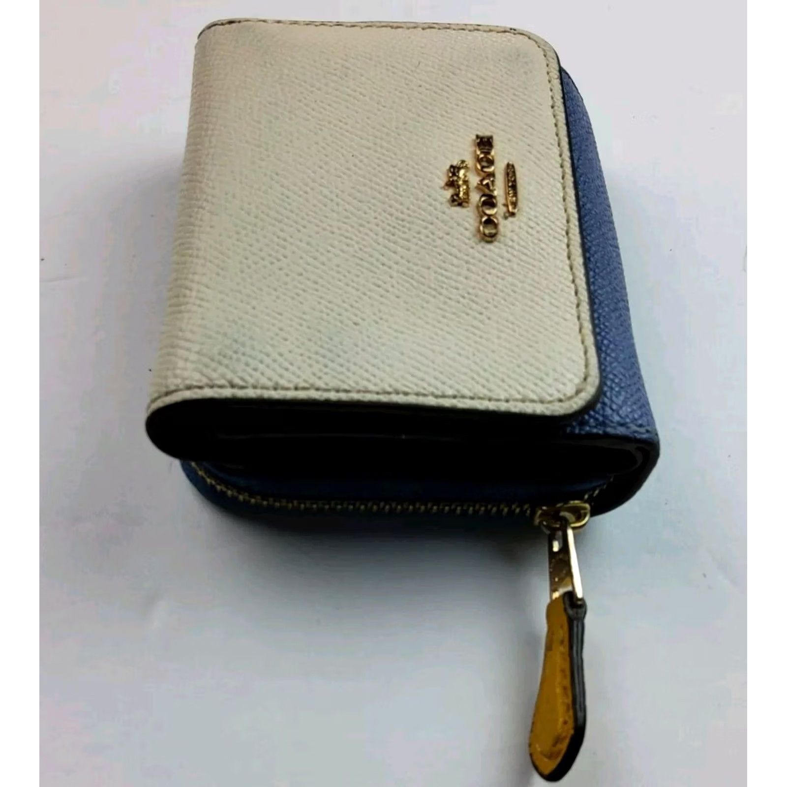Coach Coach Wallet Trifold Leather Small Two Tone Multicolor Women’s Size ONE SIZE - 3 Thumbnail