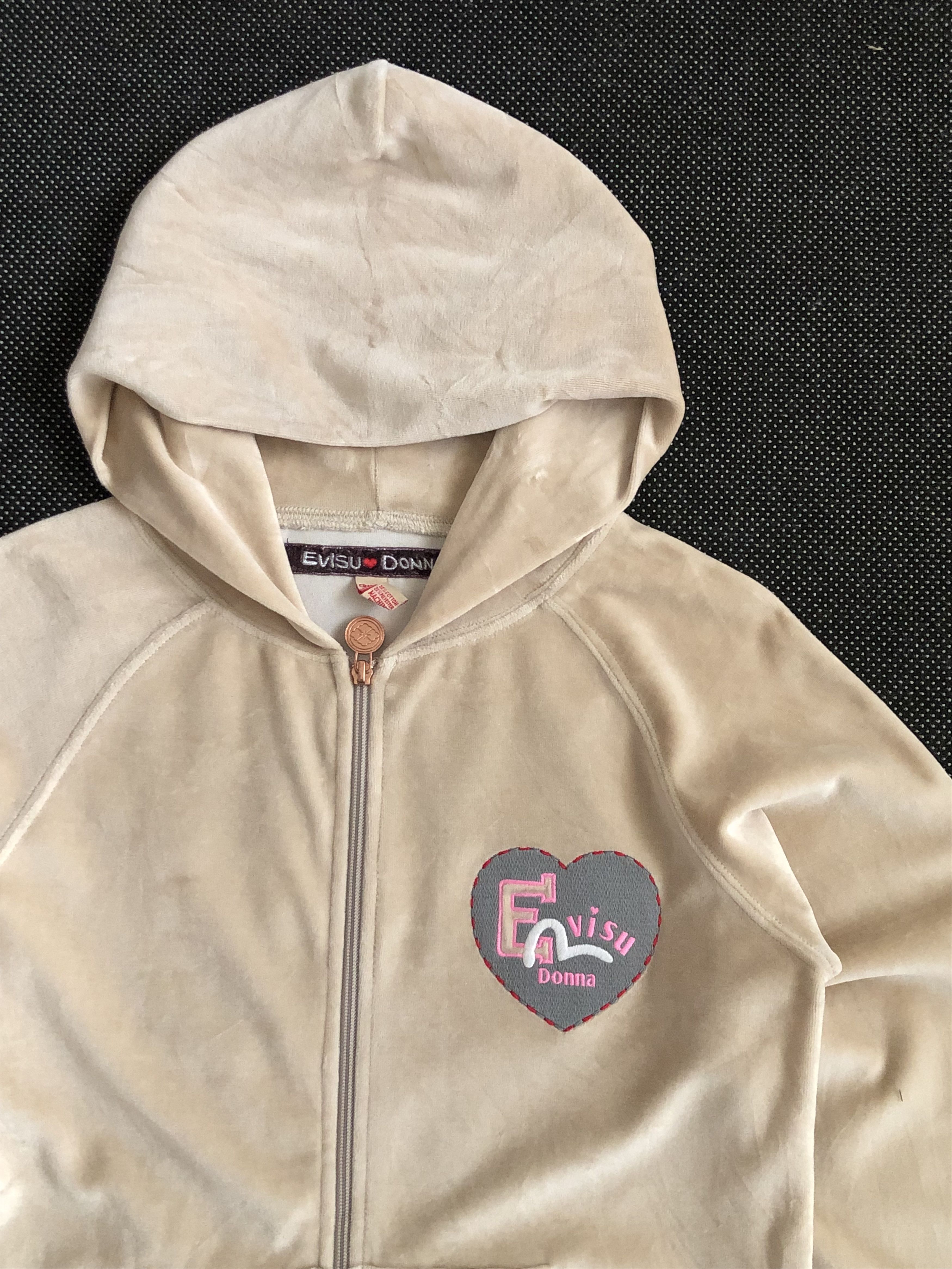 Evisu EVISU DONNA VELVET ZIPPER HOODIE Size S / US 4 / IT 40 - 3 Thumbnail