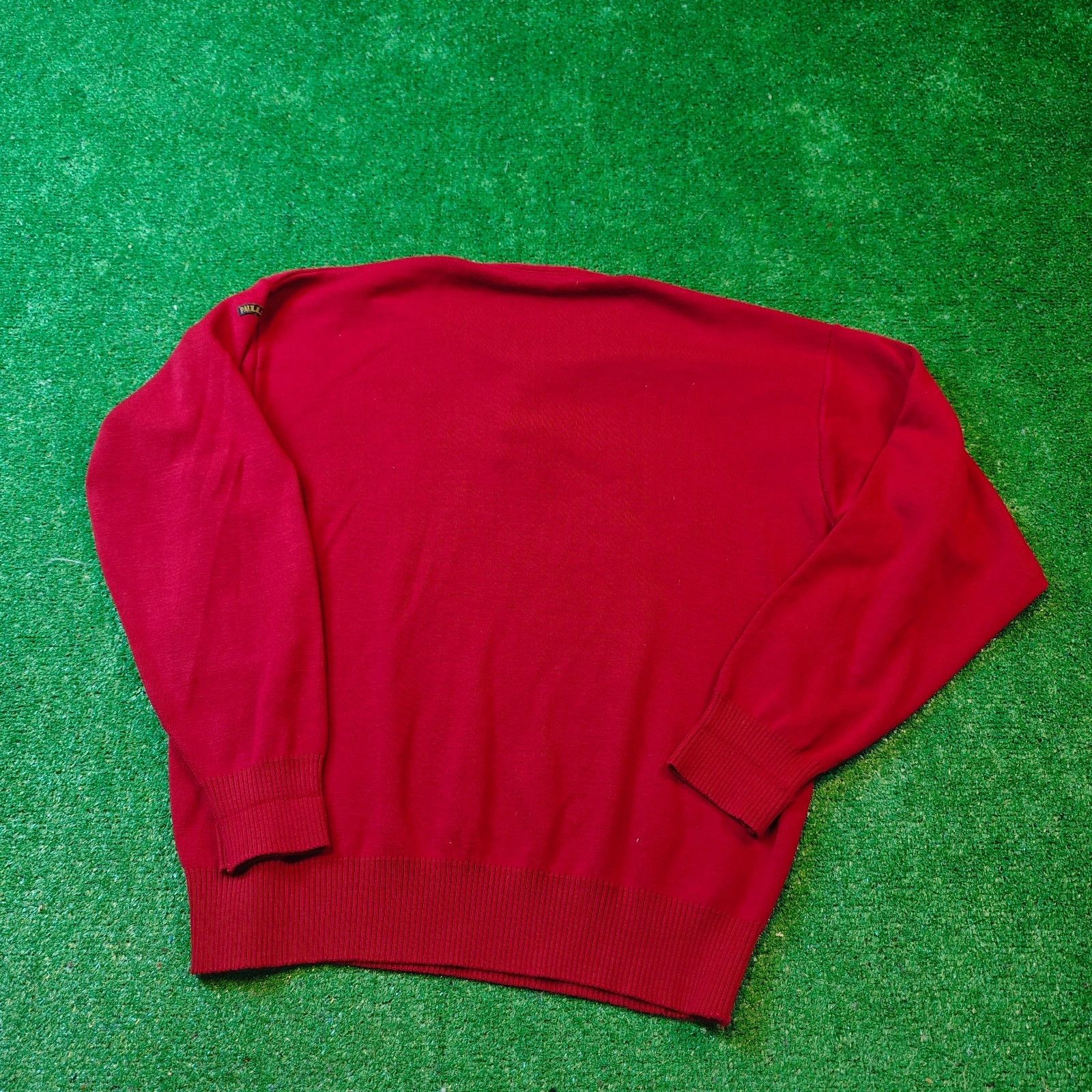 Paul & Shark Vintage Paul & Shark Sweater Mens XL wool Red pullover Size US XL / EU 56 / 4 - 2 Thumbnail