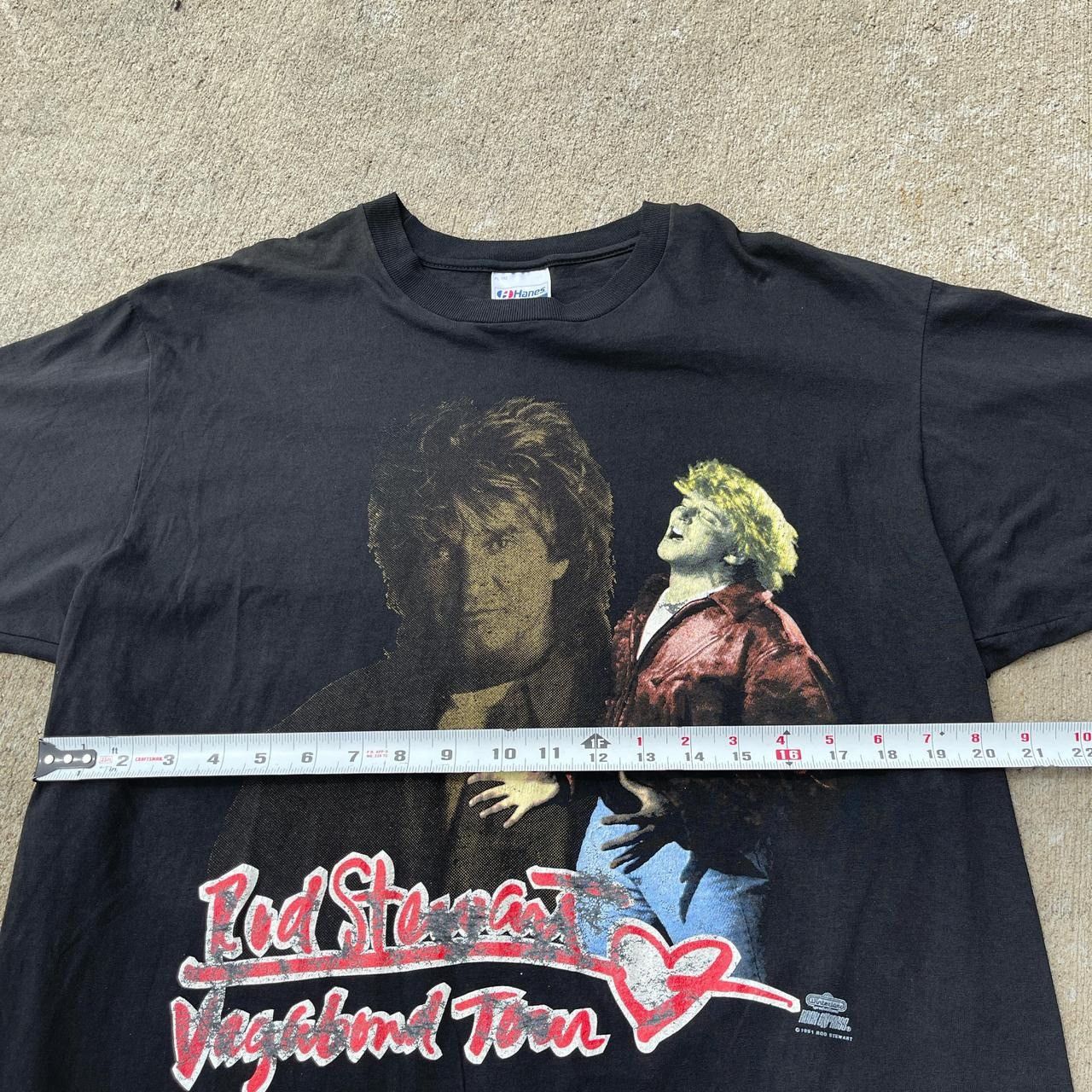 Vintage Vintage 80s Rod Stewart Vagabound Heart concert tour tee Size US XL / EU 56 / 4 - 4 Thumbnail