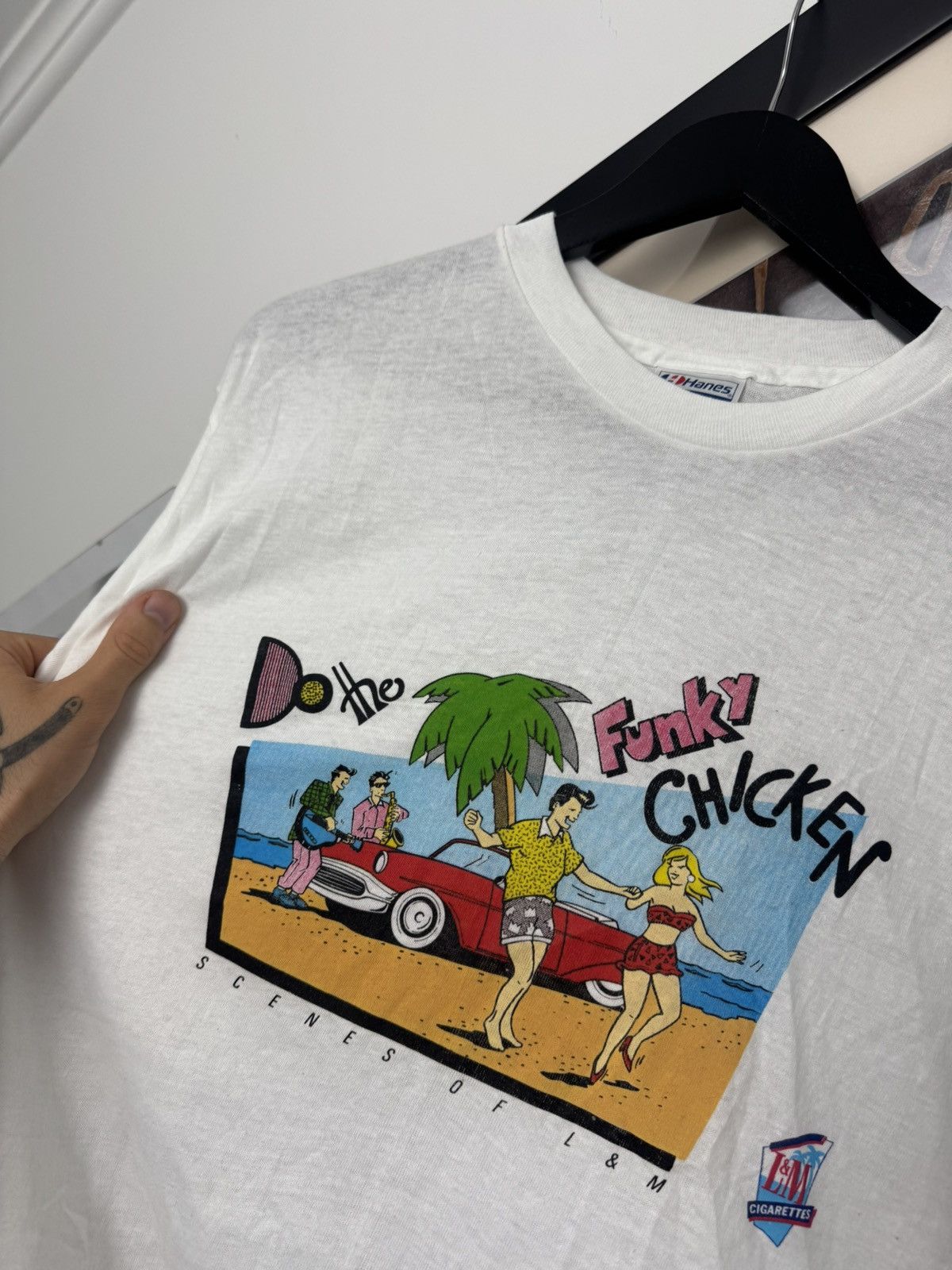 Vintage Vintage 80s Hanes Single Stitch L&M Cigarettes Promo Tee Size US XL / EU 56 / 4 - 2 Thumbnail
